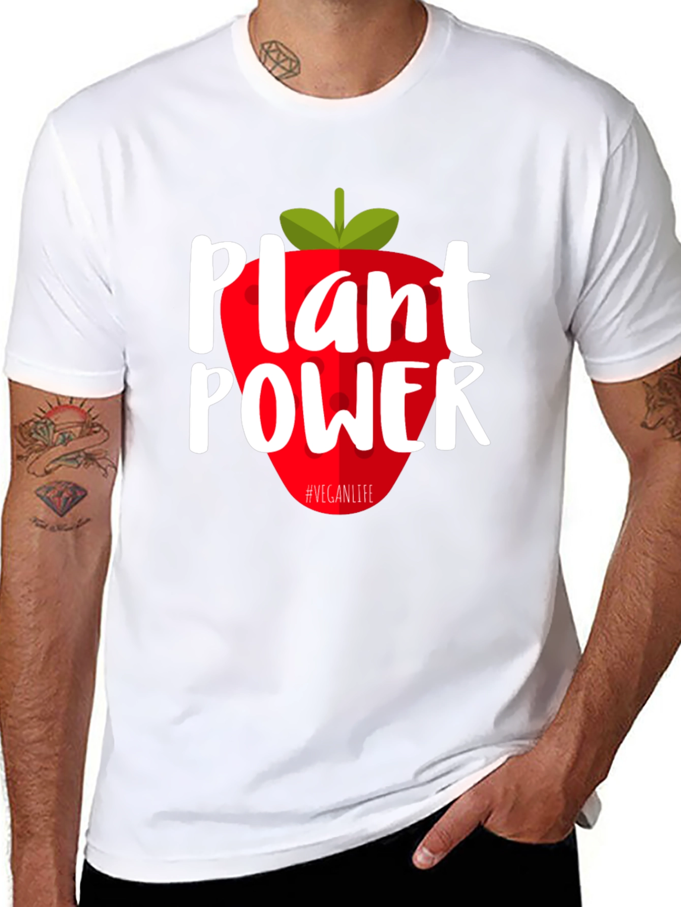 Plant Power Vegan T-Shirt - Eco Friendly! - 8