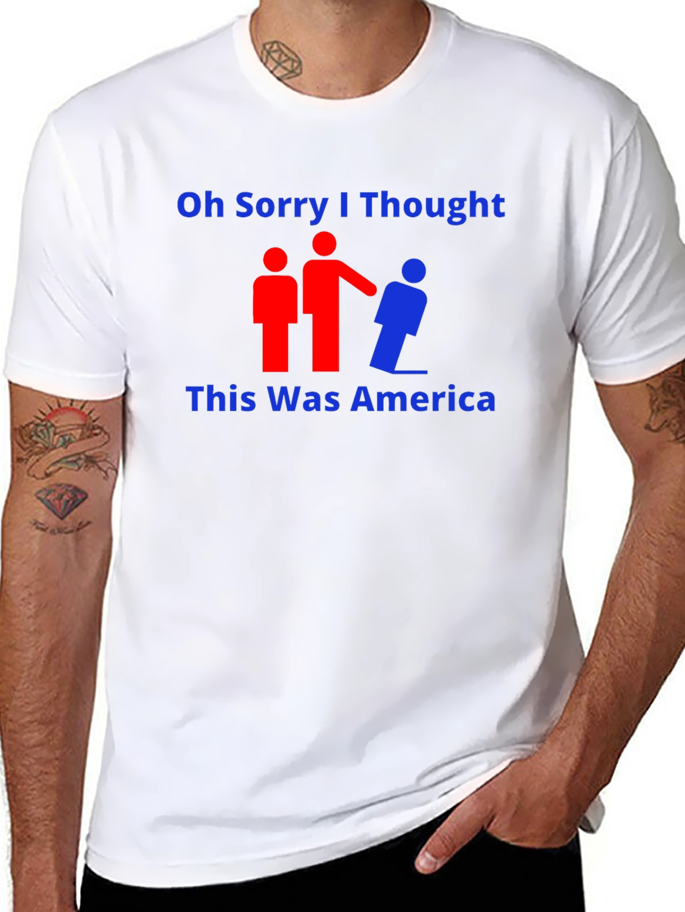 Black Oh Sorry, I Thought This Was America T-Shirt view 8