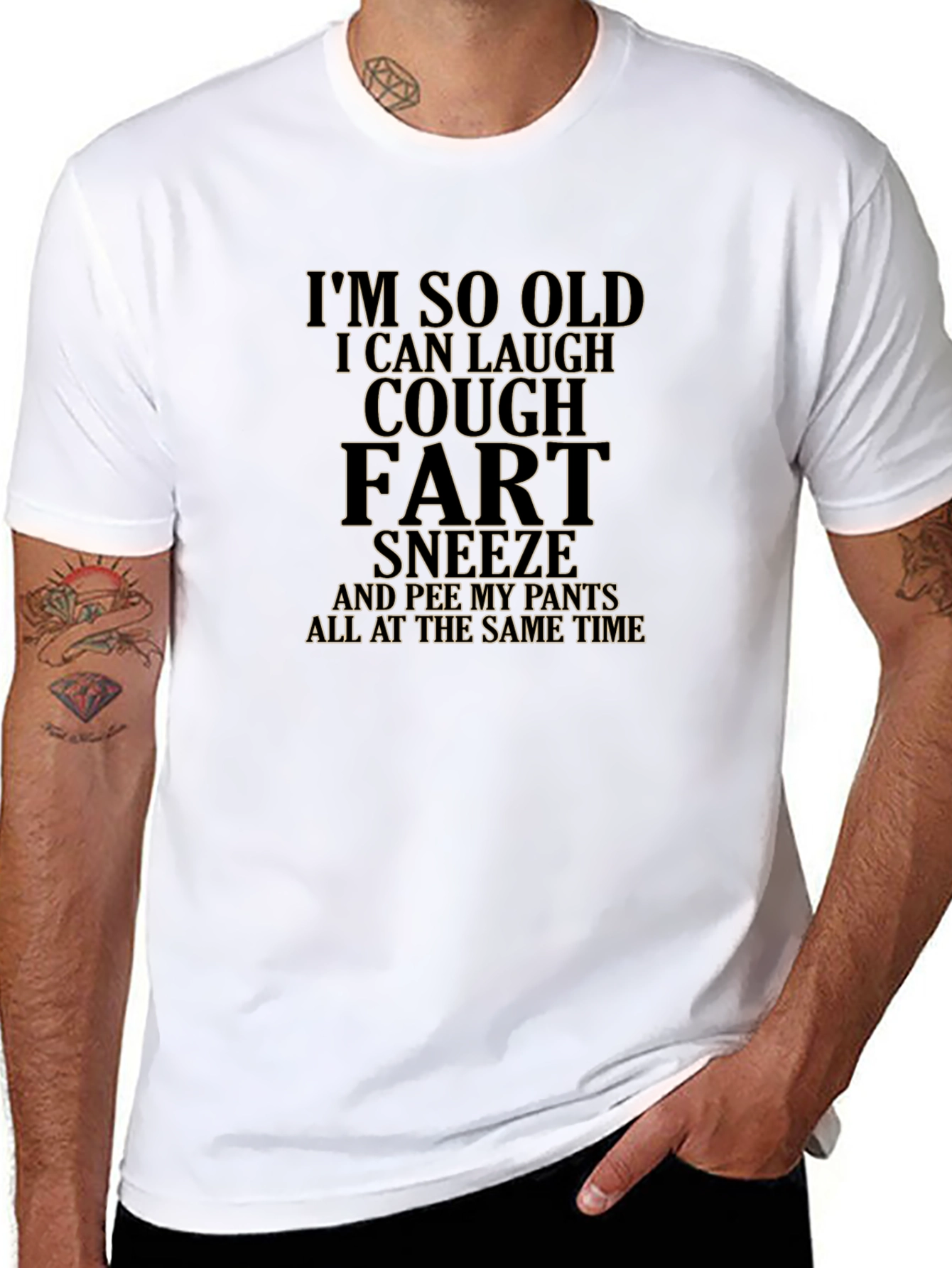 Black Funny Old Age Humor Graphic T-Shirt view 8
