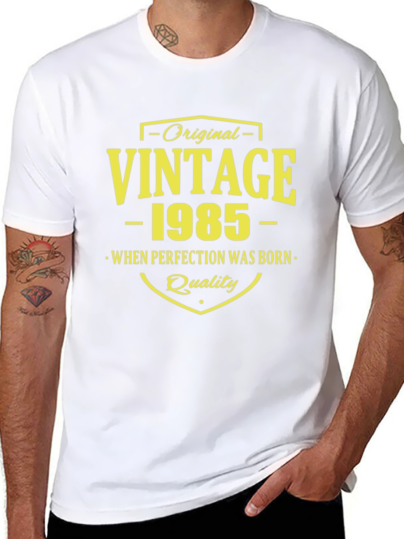 Black Vintage 1985 Perfection T-Shirt view 8