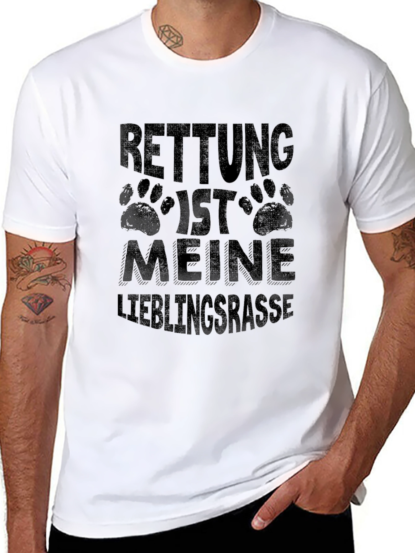 Black Rettung Ist Meine Lieblingsrasse T-Shirt view 8