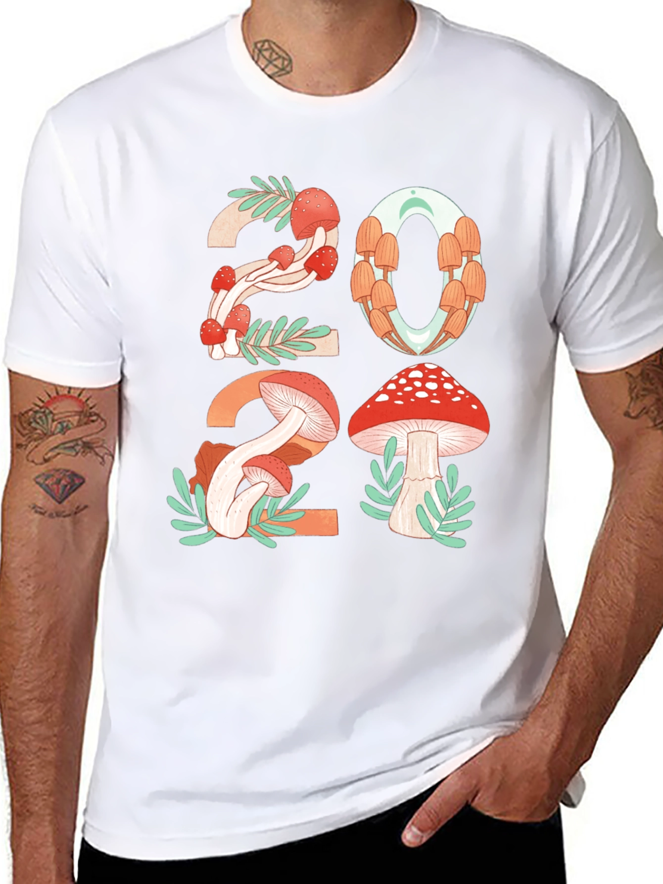 Black Mushroom 2024 Graphic T-Shirt view 8