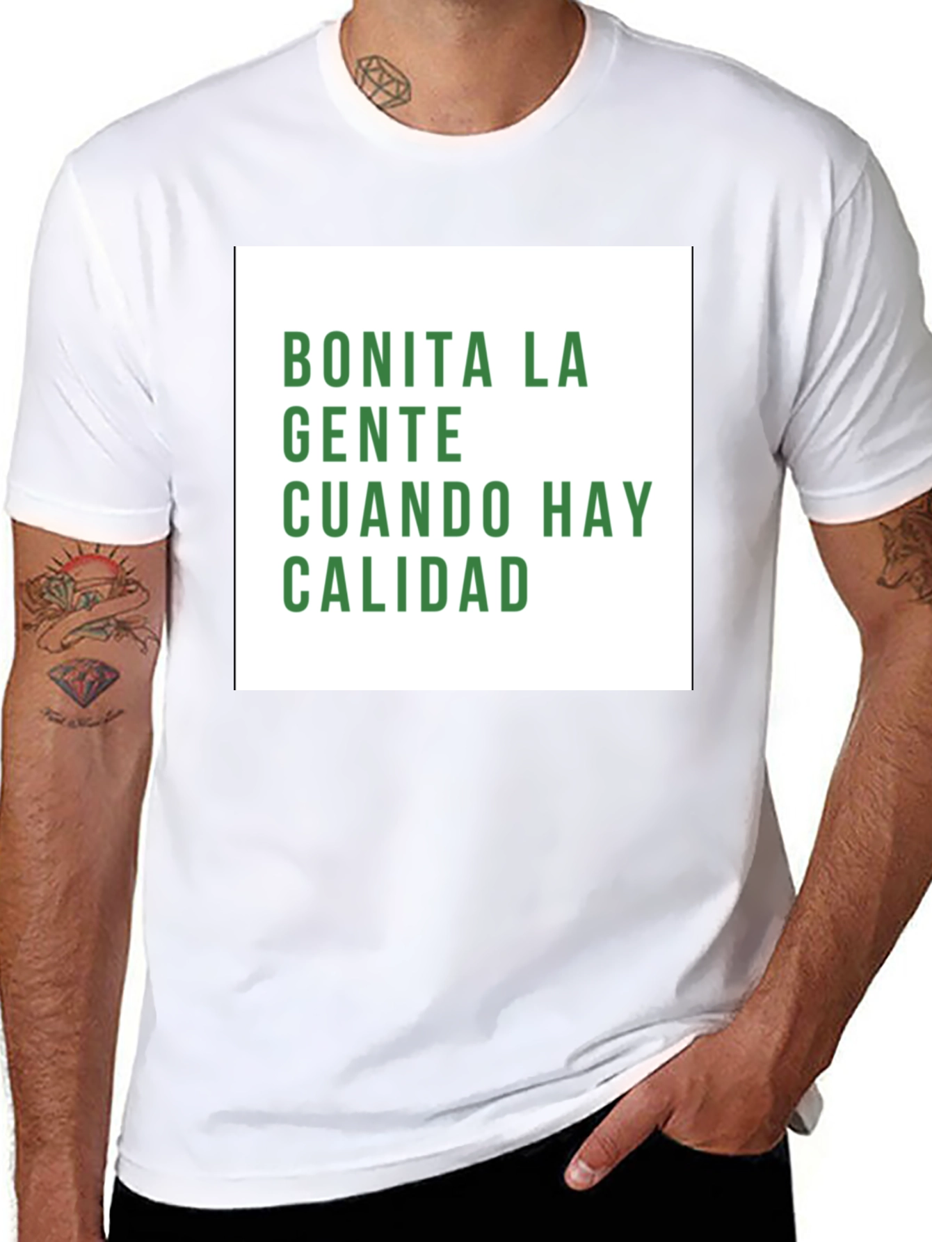 Black Bonita La Gente Graphic T-Shirt view 8