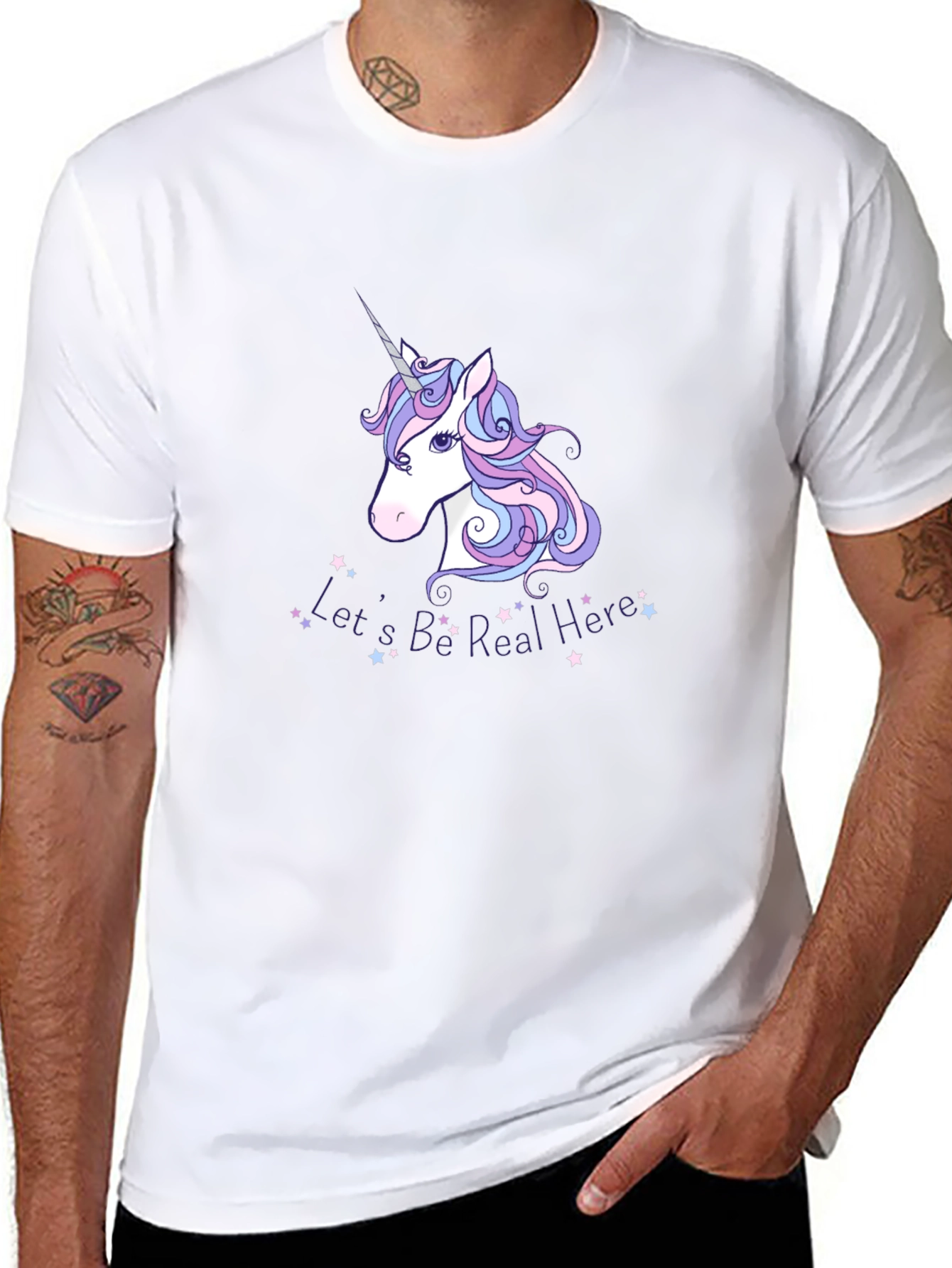 Black Unicorn Graphic Tee - Let's Be Real view 8