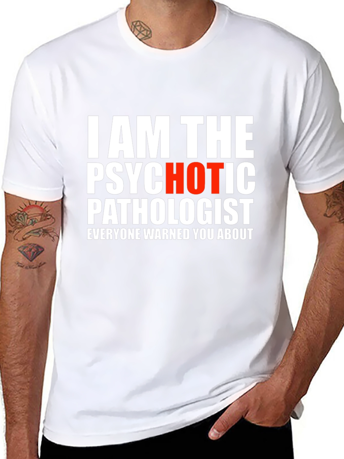 Black Psychotic Pathologist Graphic Tee - Funny Medical Humor Shirt view 8