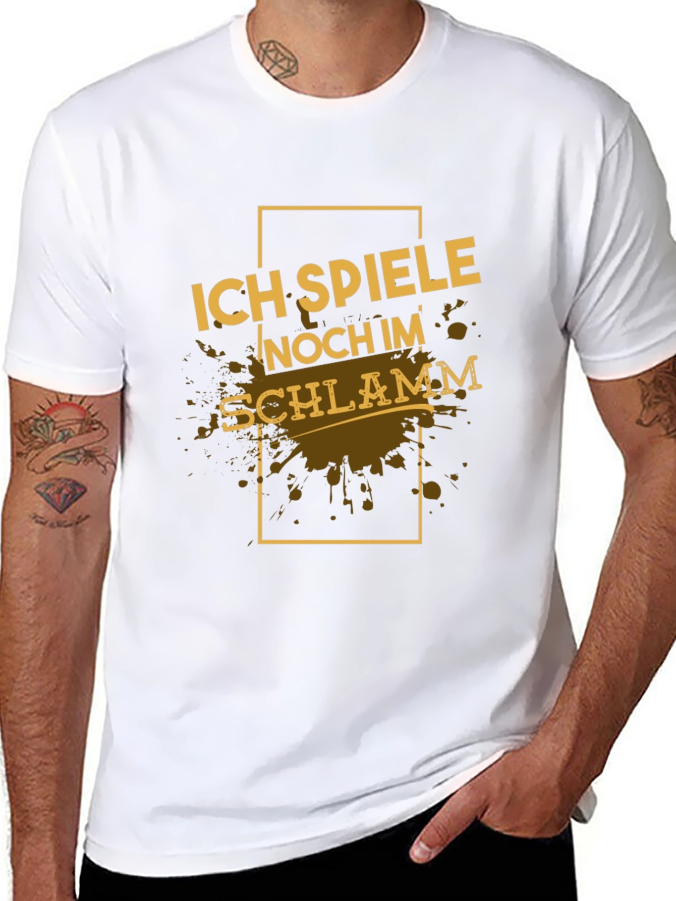 Black Ich Spiele Noch Im Schlamm Black T-Shirt view 8