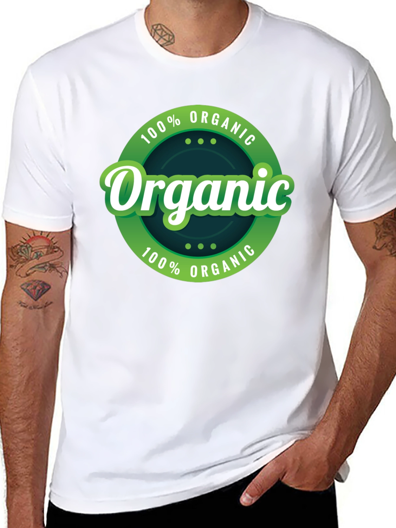Black Organic Cotton T-Shirt - Eco Friendly view 8
