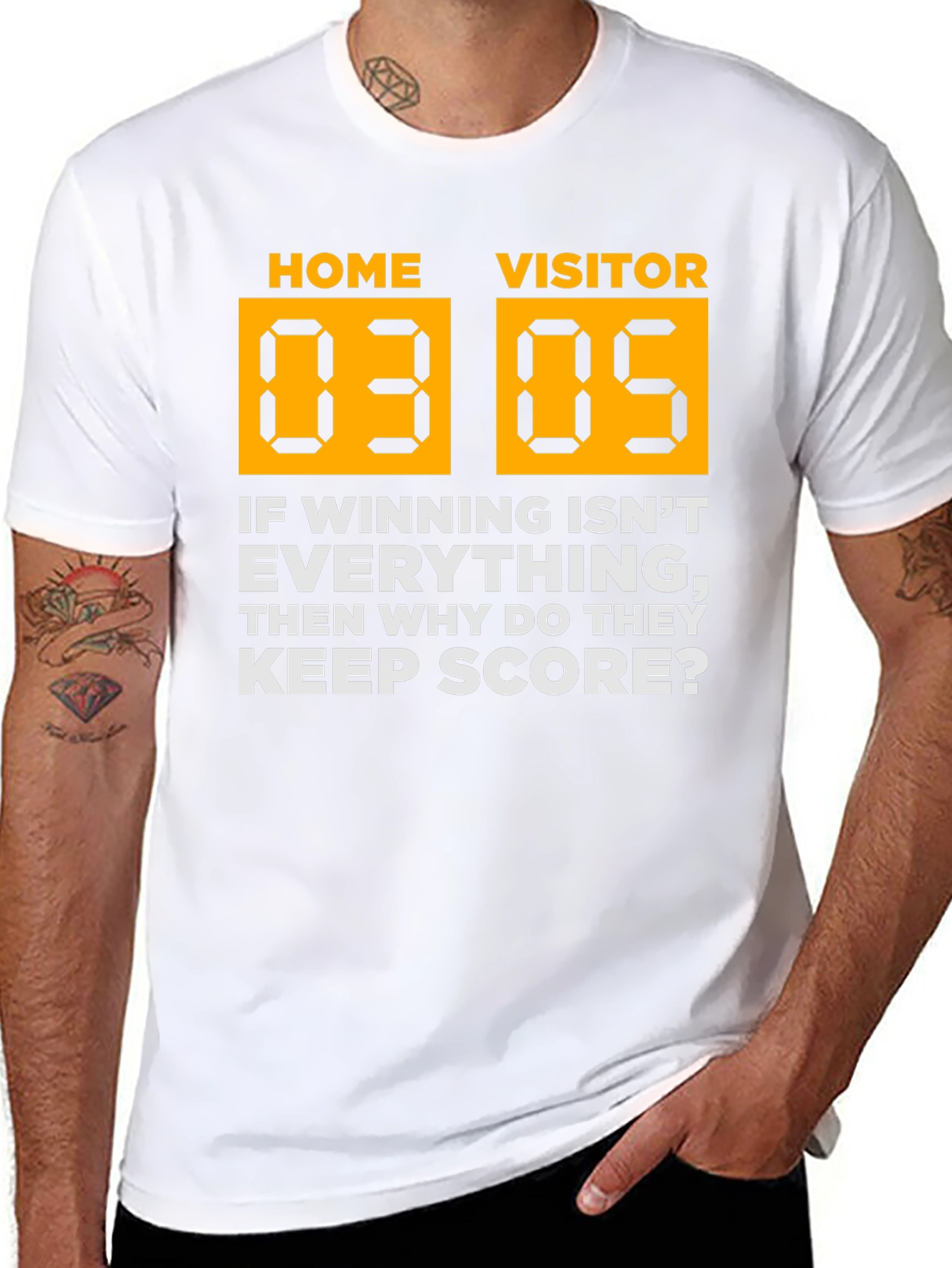 Black Home Vs Visitor Graphic Tee view 8