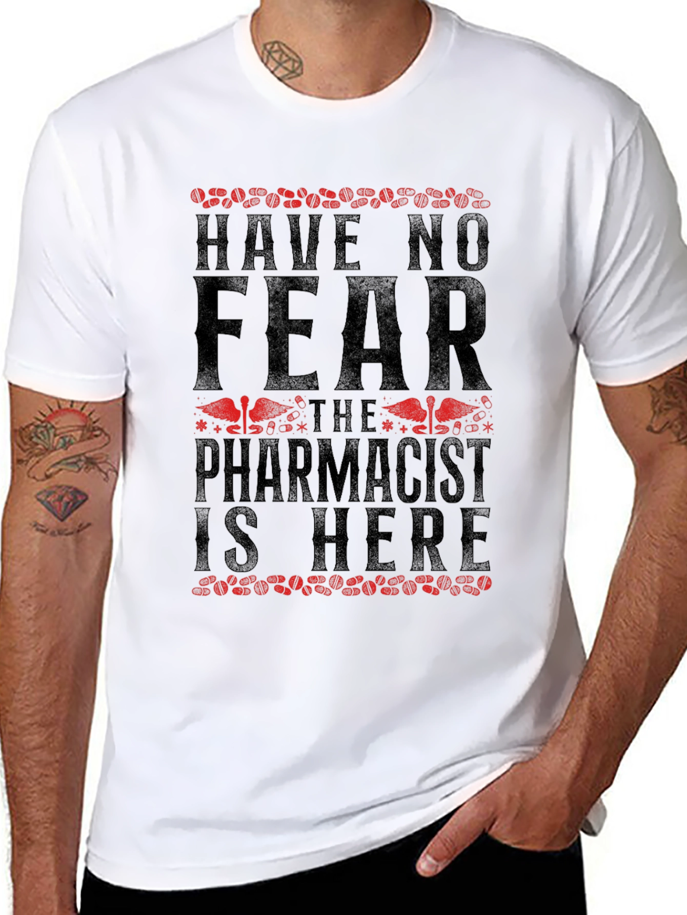 Black Have No Fear, The Pharmacist Is Here T-Shirt view 8