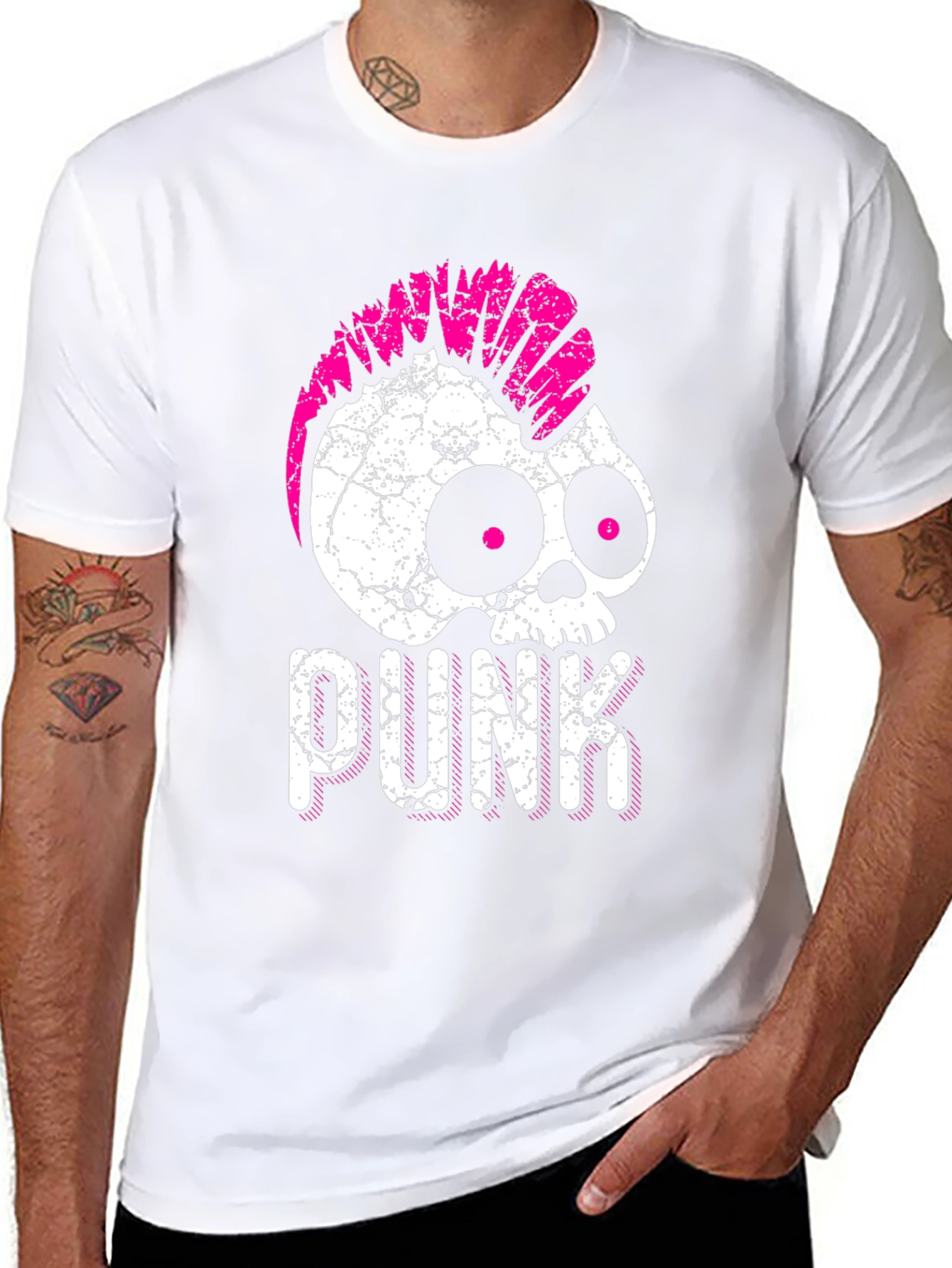 Punk Skull Graphic T-Shirt - Edgy Style - 8