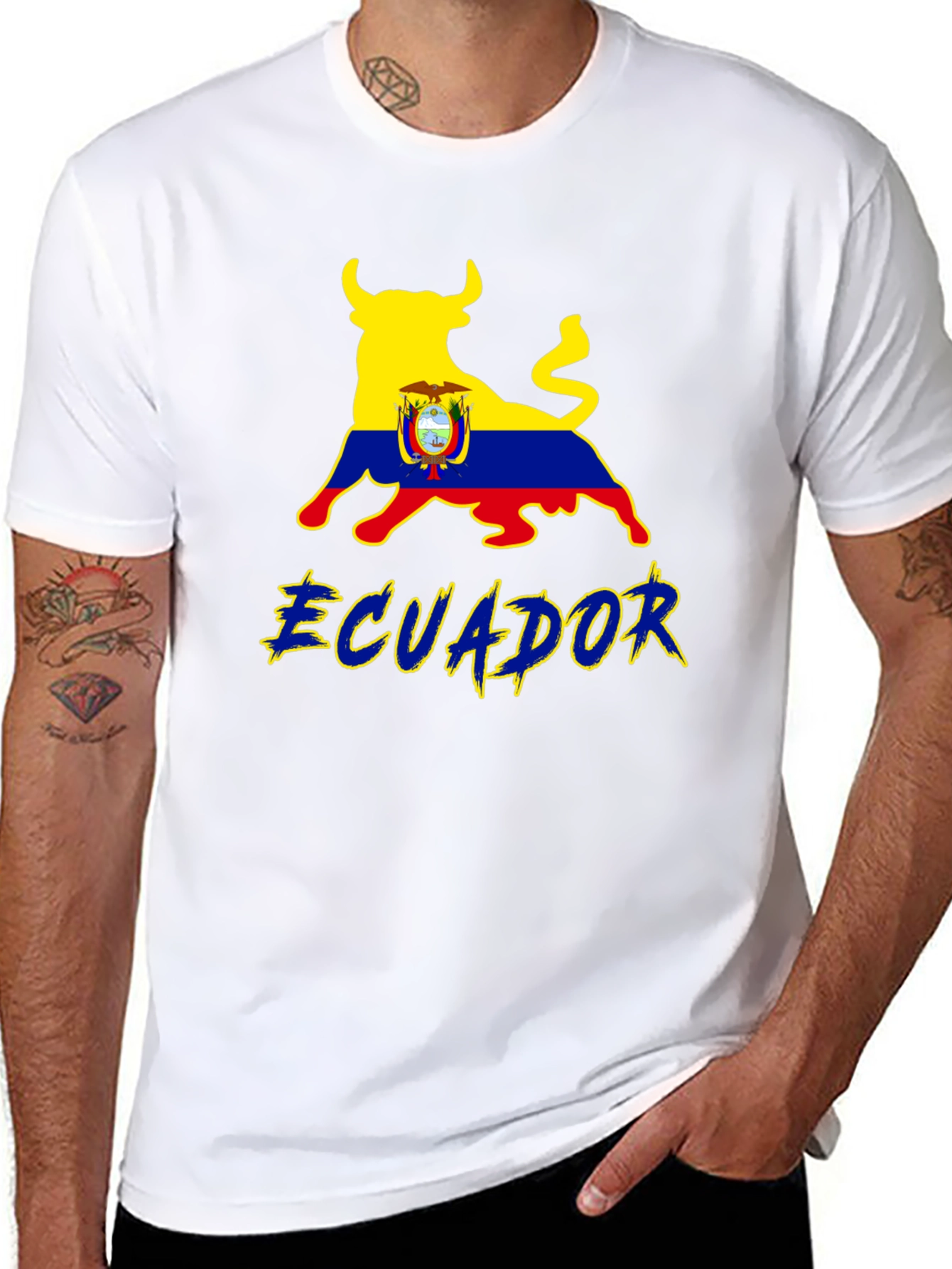 Ecuador Bull Flag T-Shirt - 8