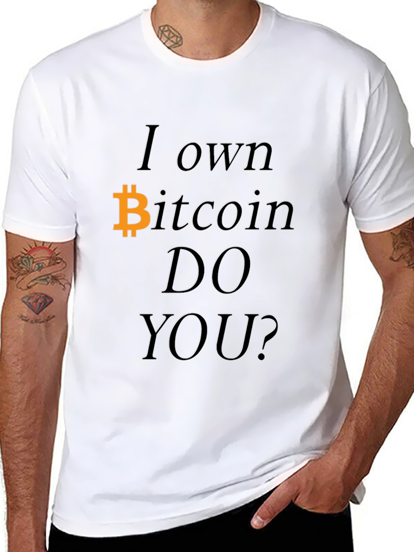 Black Bitcoin Owner Black Graphic Tee Shirt view 8