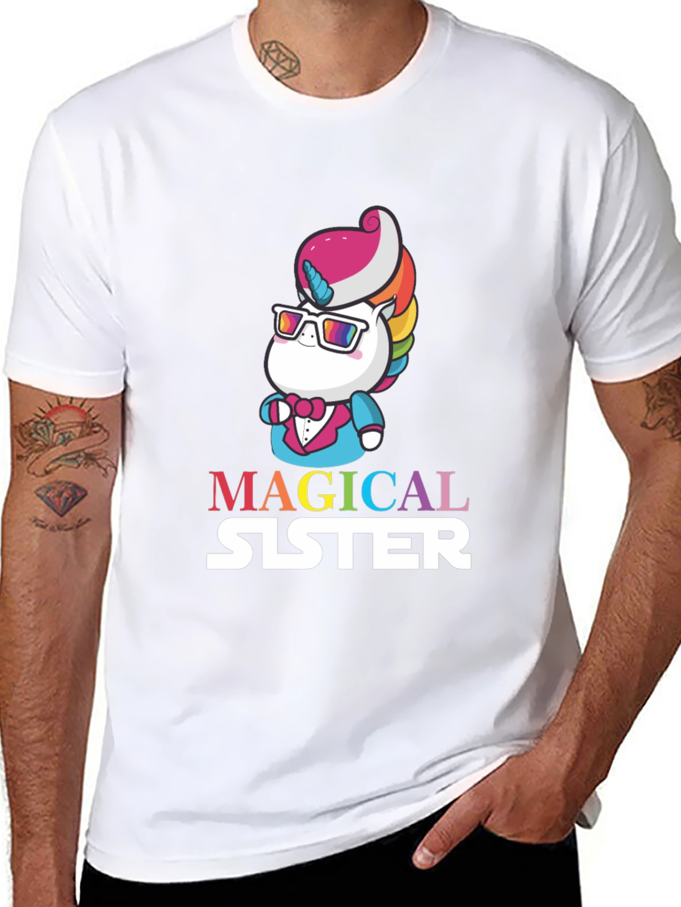 Magical Sister Unicorn Graphic Tee - 8