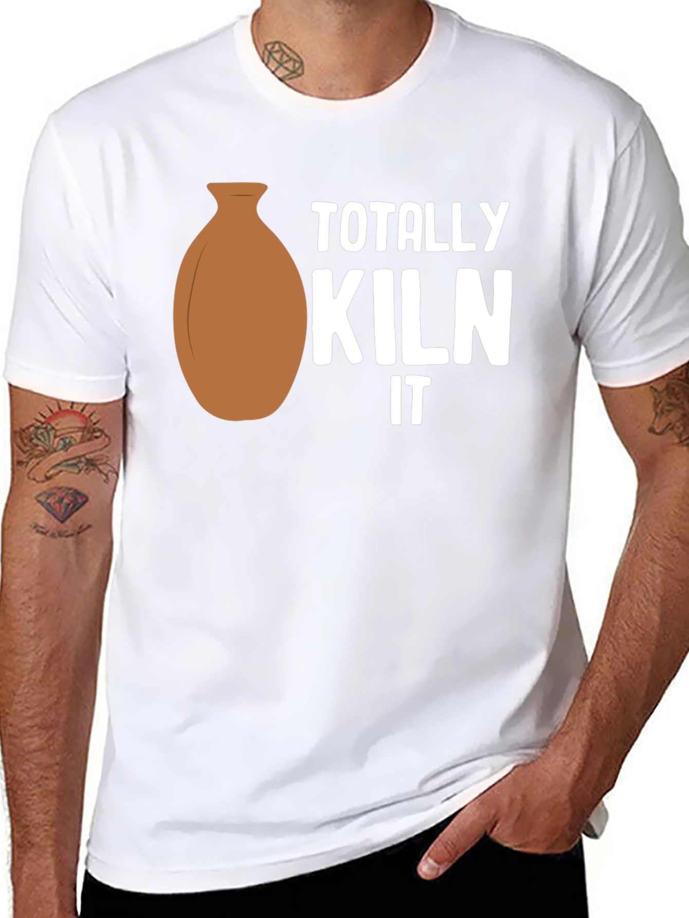 Black Totally Kiln It Pottery T-Shirt view 8