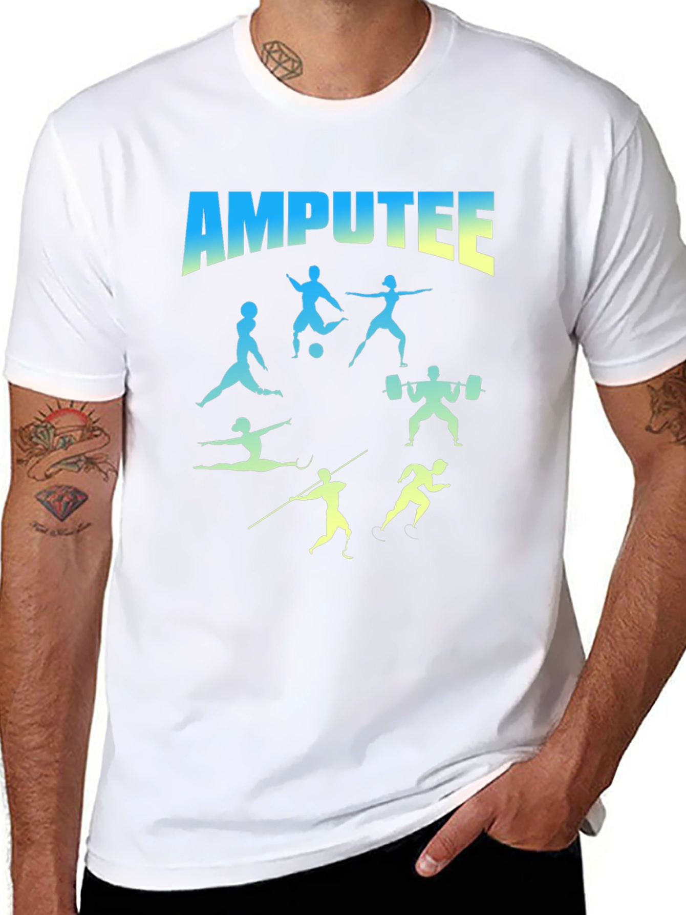 Amputee Athlete Graphic T-Shirt - 8