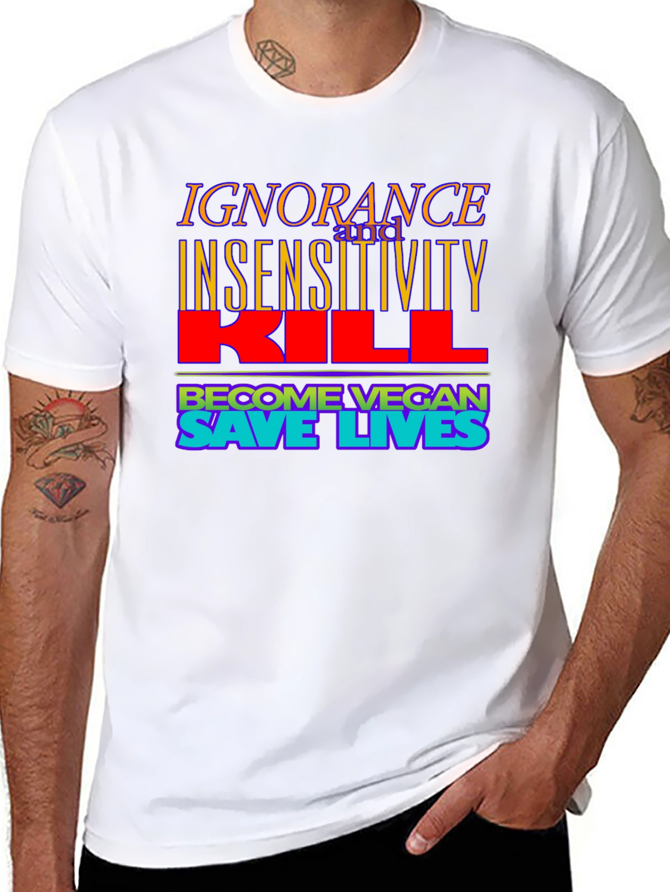 Ignorance Kills Vegan T-Shirt - 8