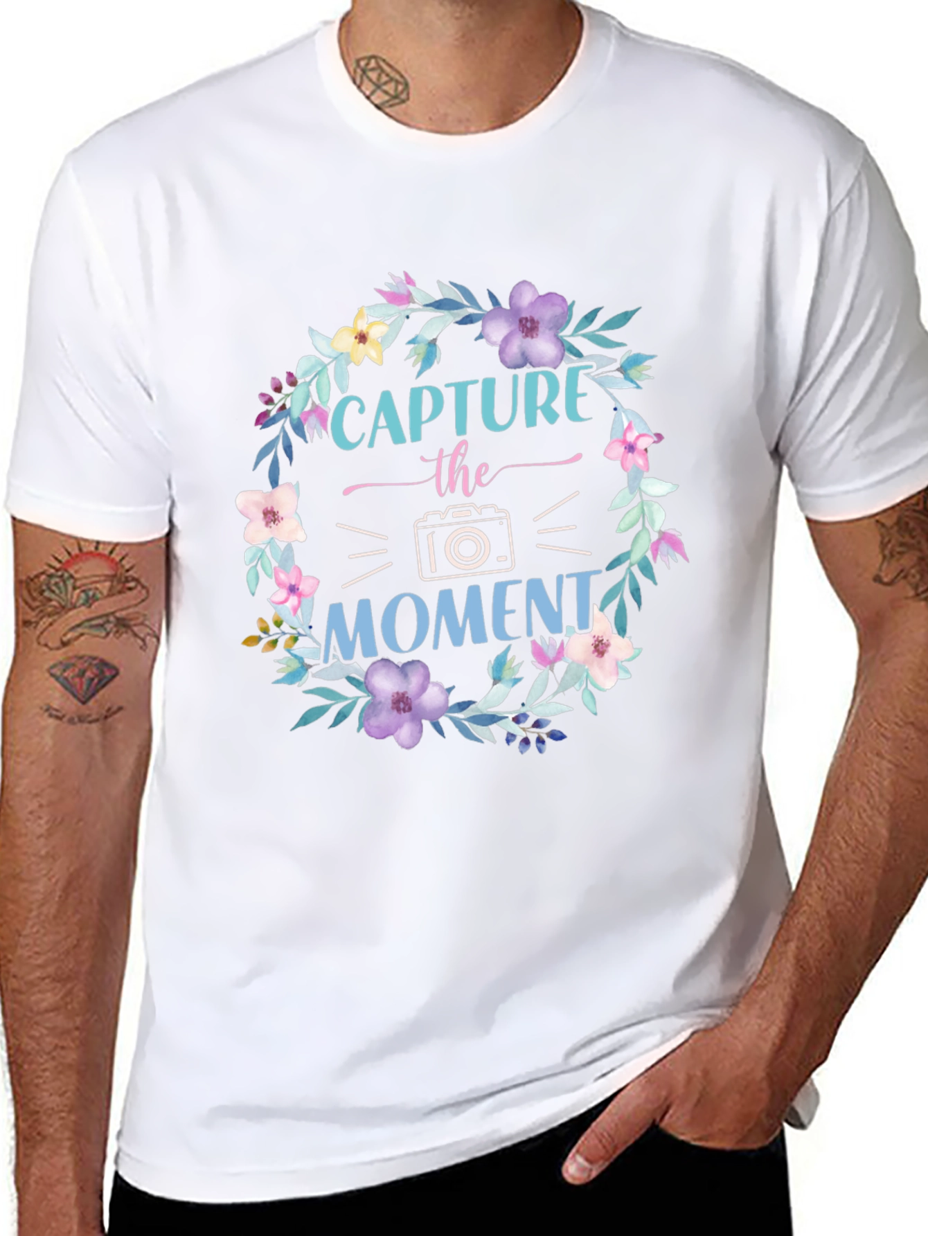Black Capture the Moment Floral T-Shirt view 8