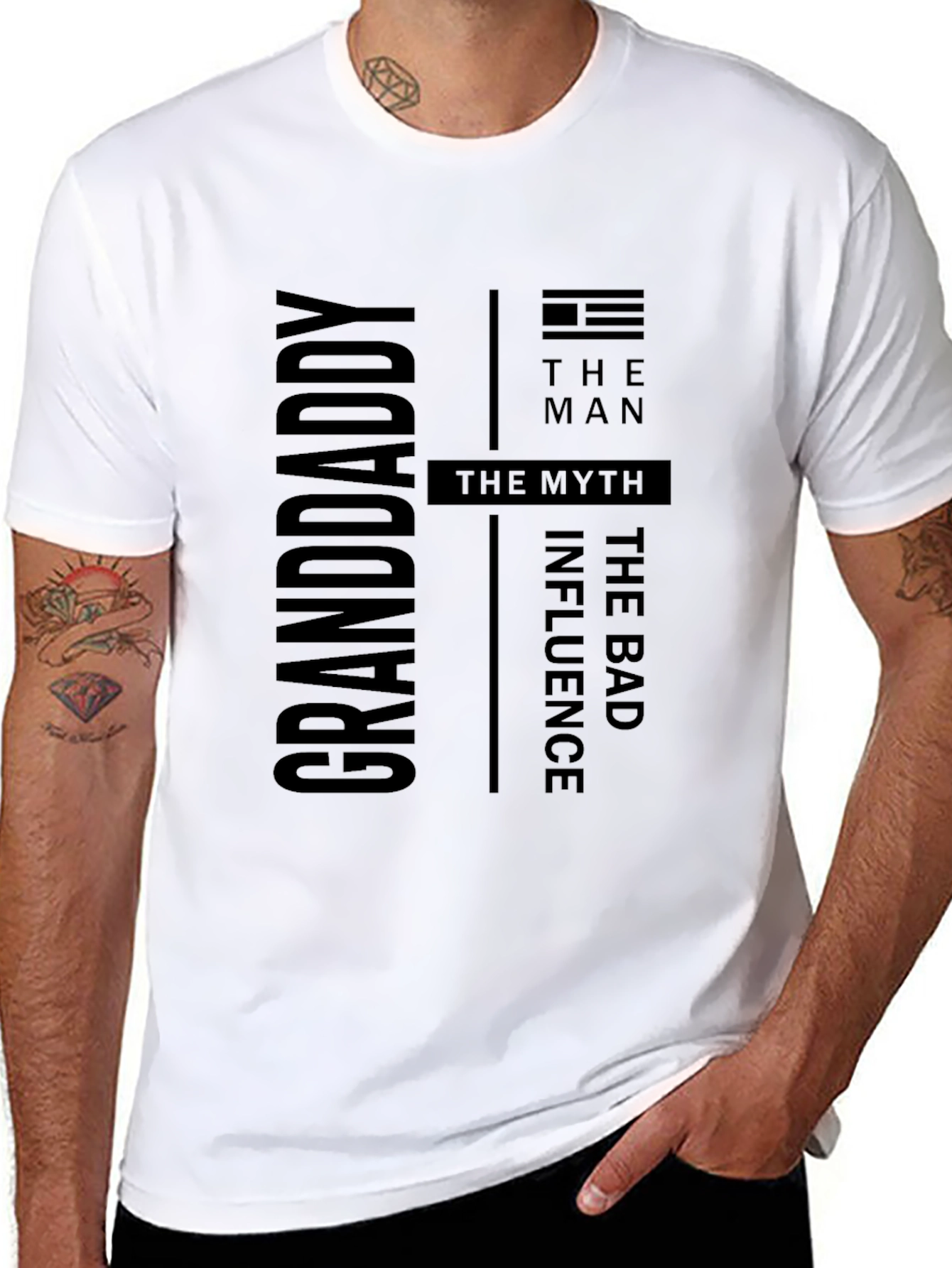Black Grandaddy: The Man, The Myth, The Bad Influence T-Shirt view 8