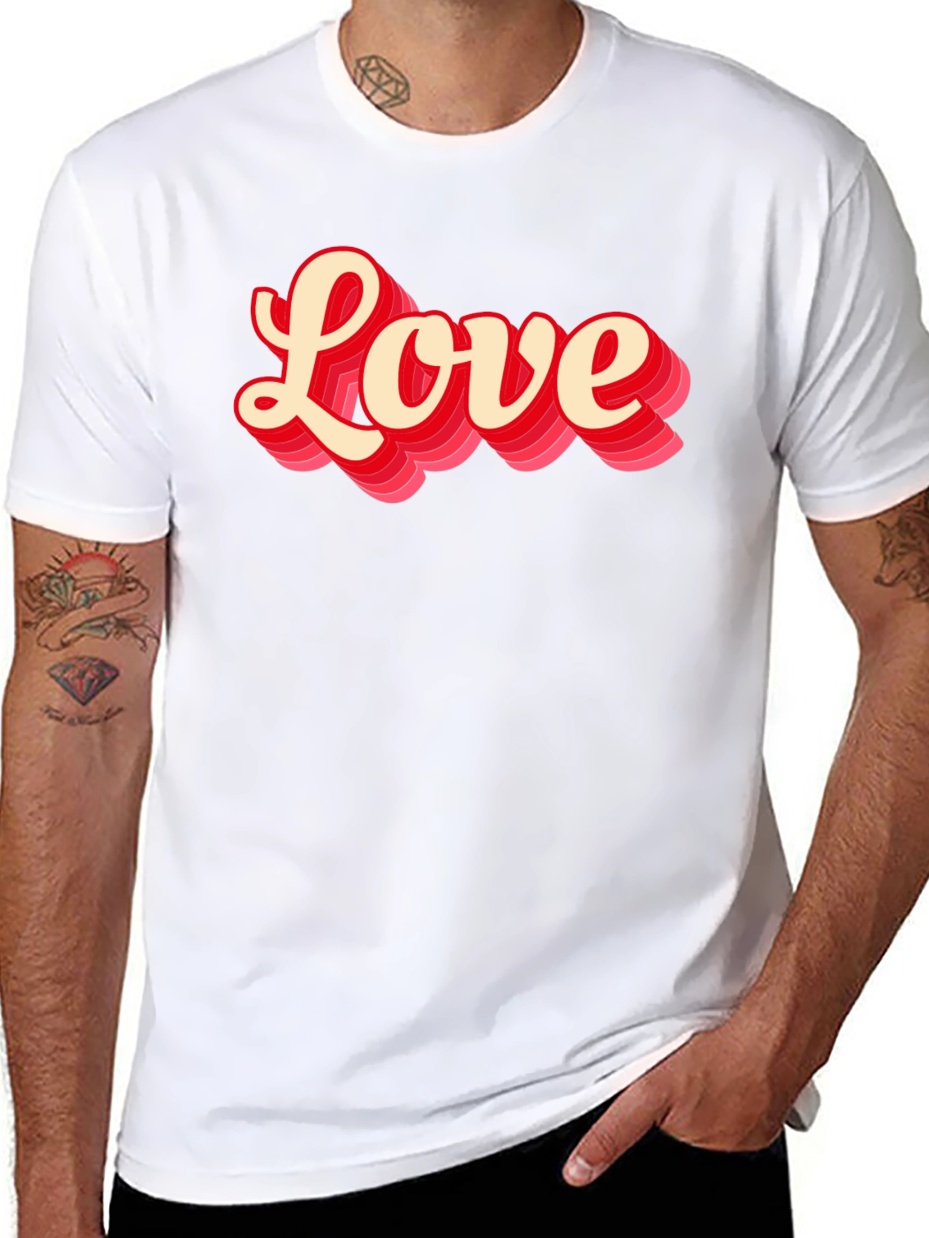 Black Love Graphic T-Shirt - Retro Style view 8