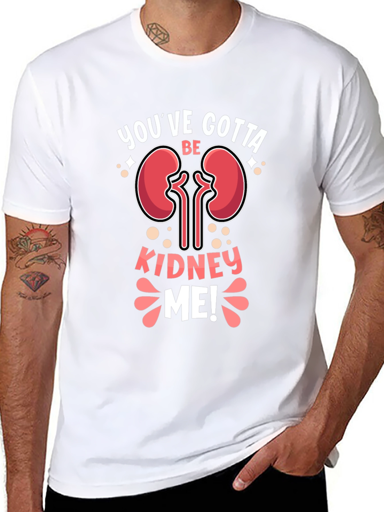 Black You've Gotta Be Kidney Me! T-Shirt view 8