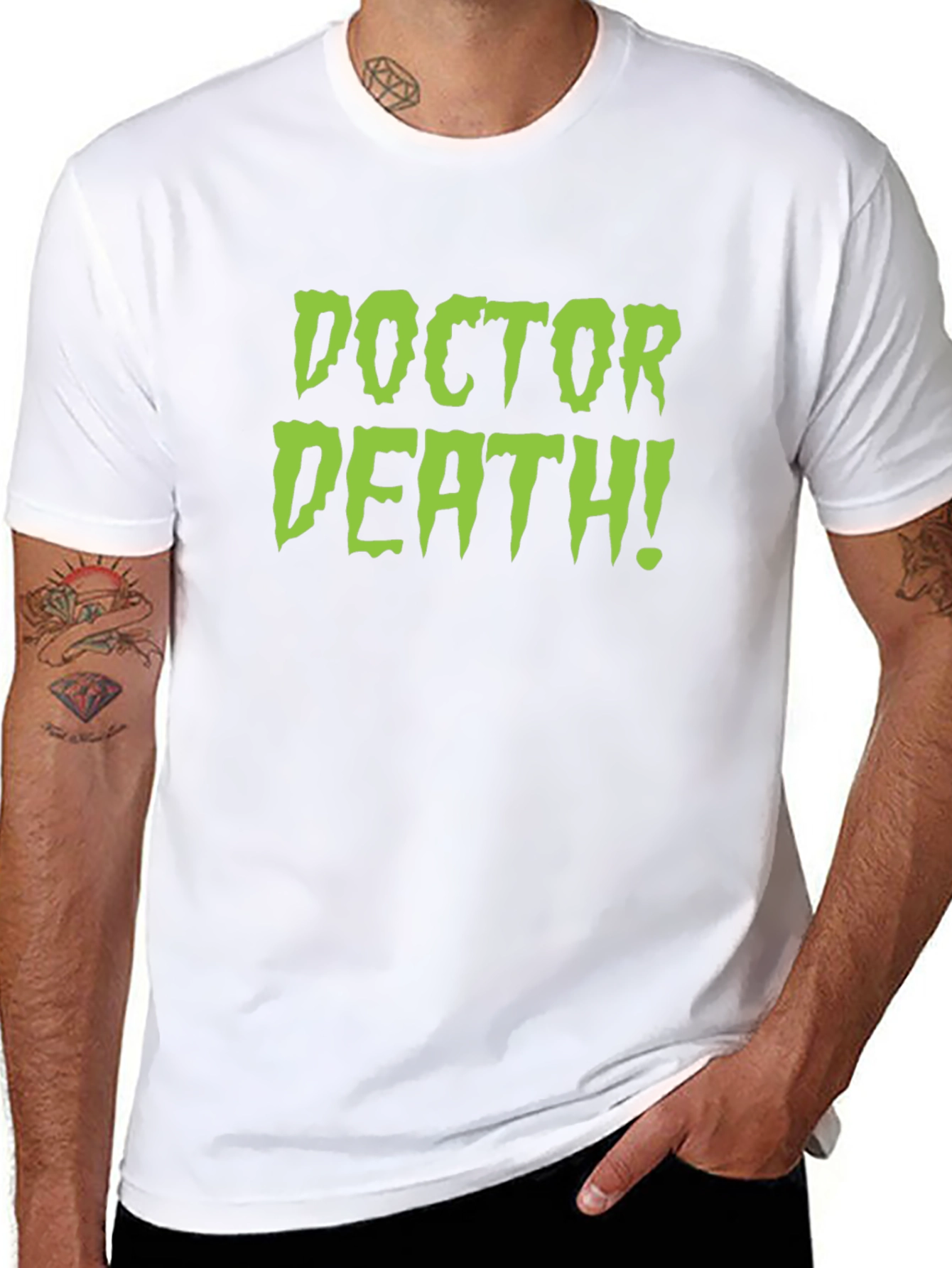 Black Doctor Death! Black T-Shirt view 8