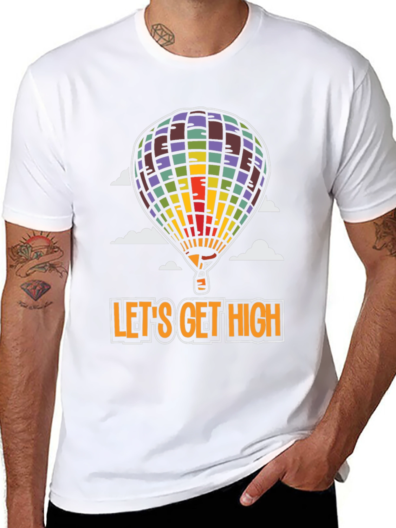 Black Let's Get High Graphic Tee view 8