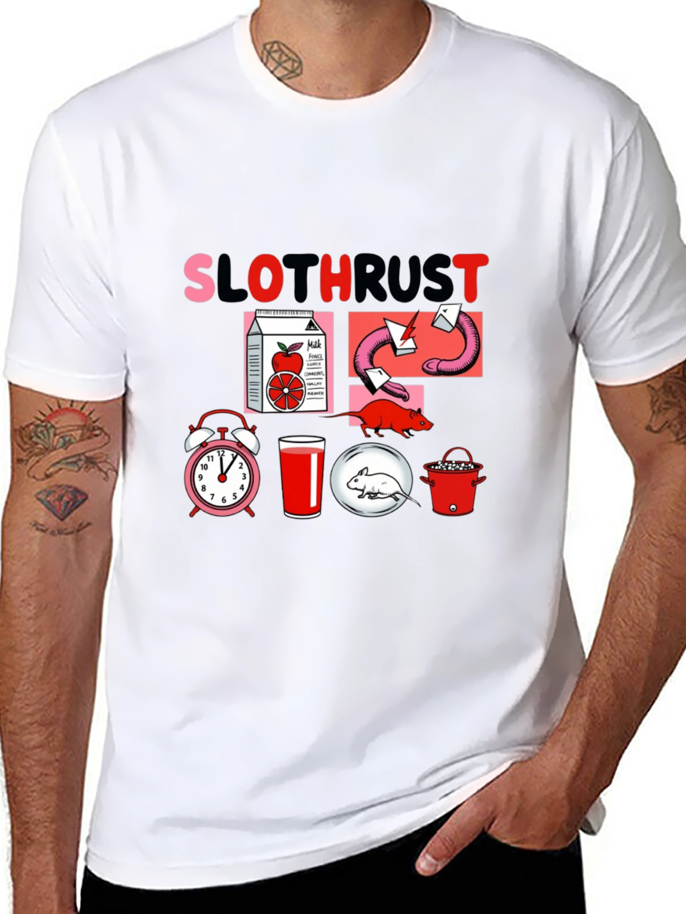 Black Slothrust Graphic Tee - Quirky & Cool view 8
