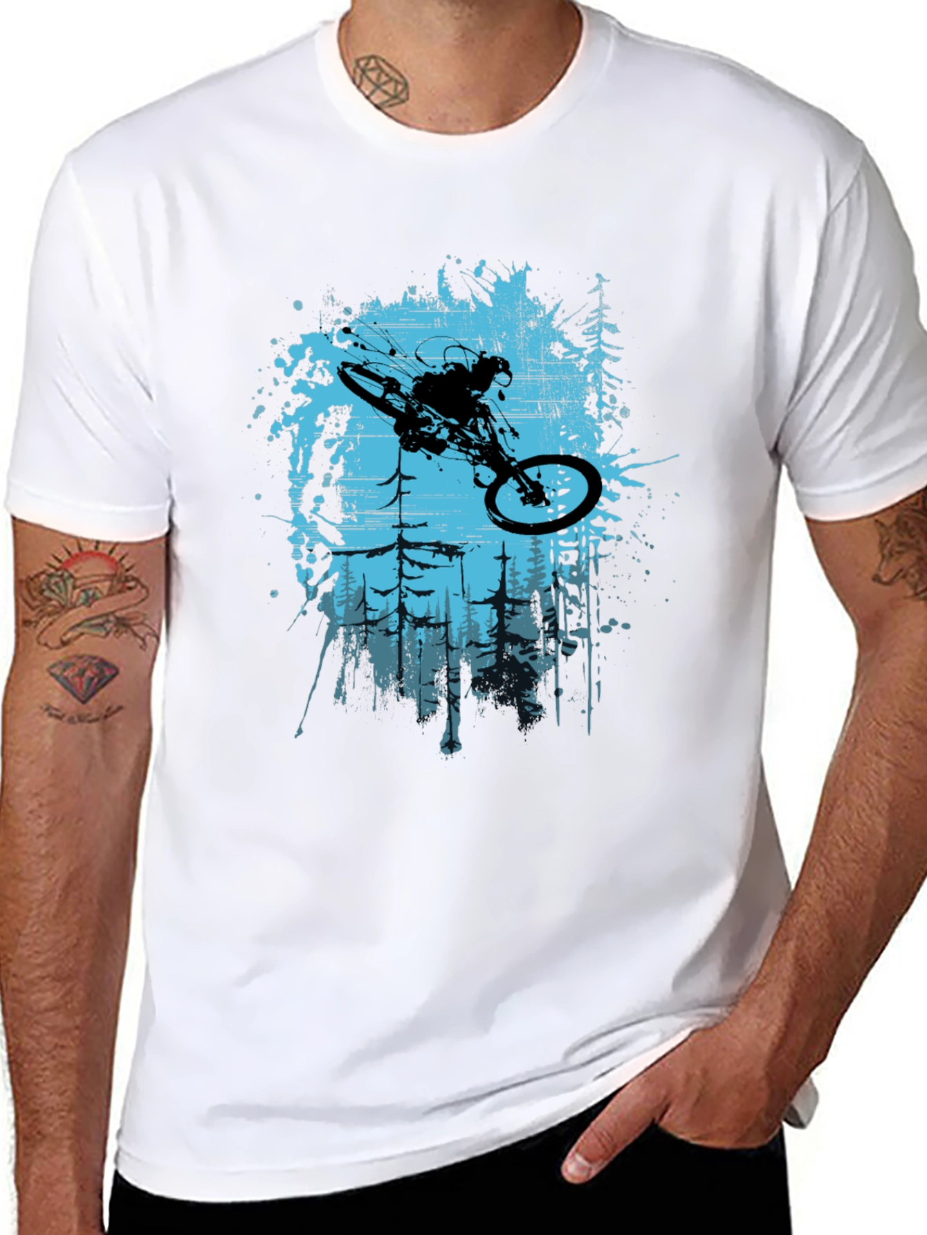 Black Mountain Biking Graphic Tee view 8