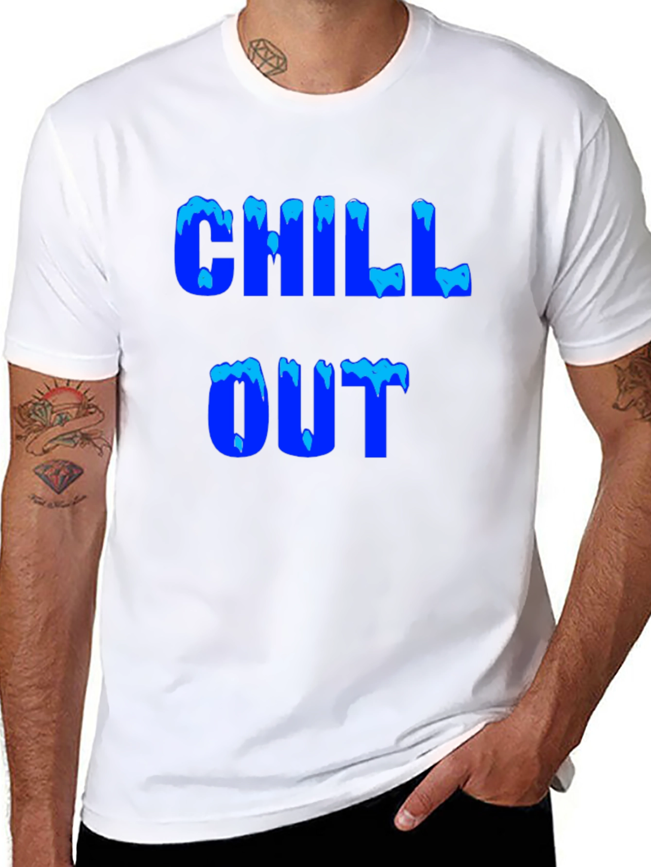 Black Chill Out Graphic Tee - Cool Comfort view 8