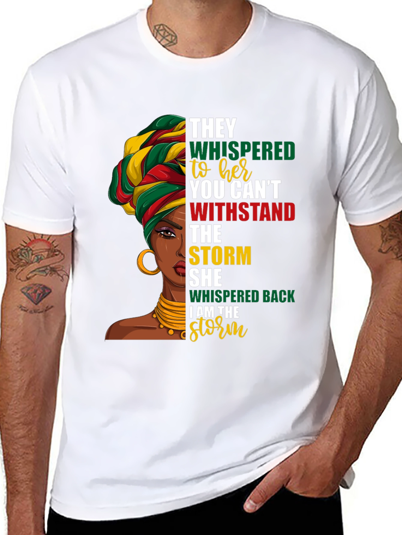 Black I am the Storm Graphic T-Shirt view 8