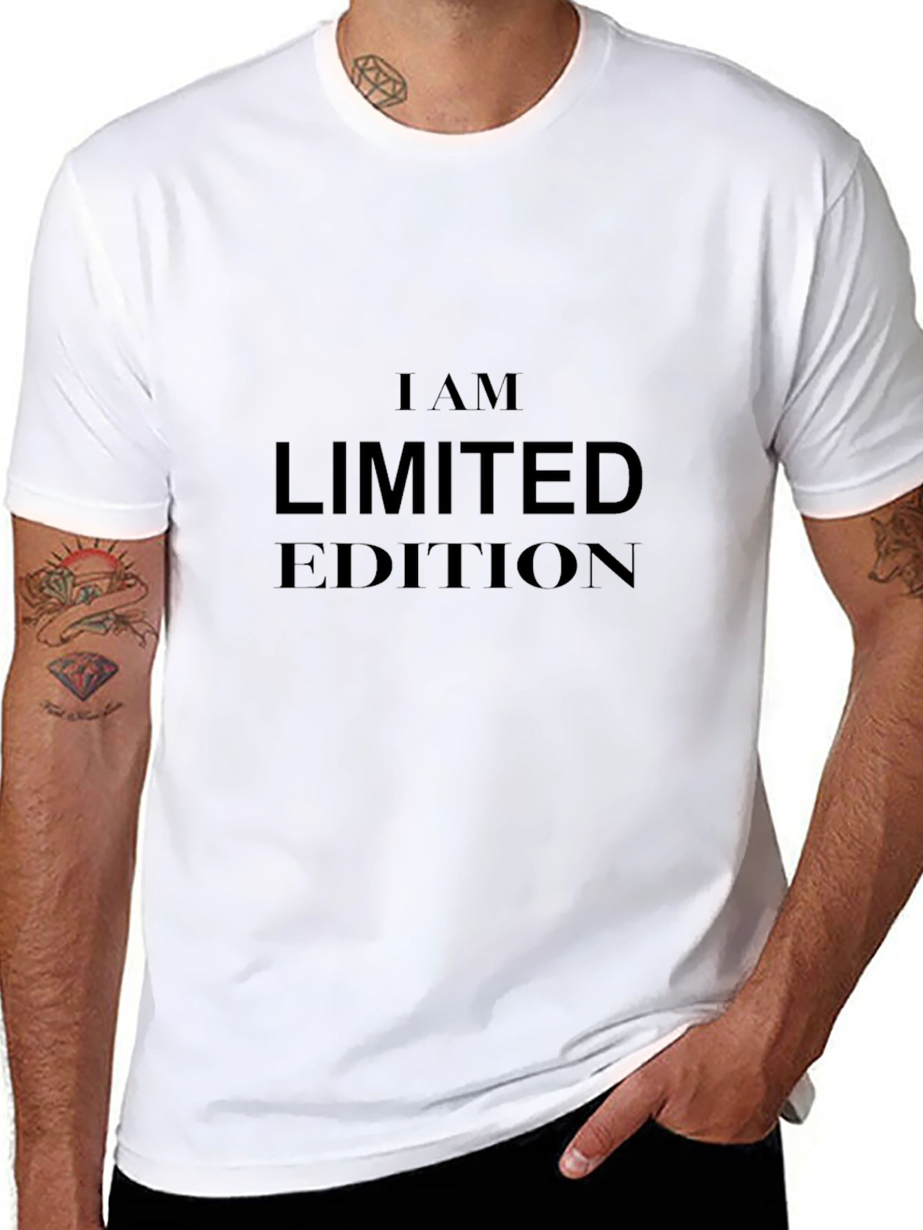 Black I AM LIMITED EDITION Black T-Shirt view 8