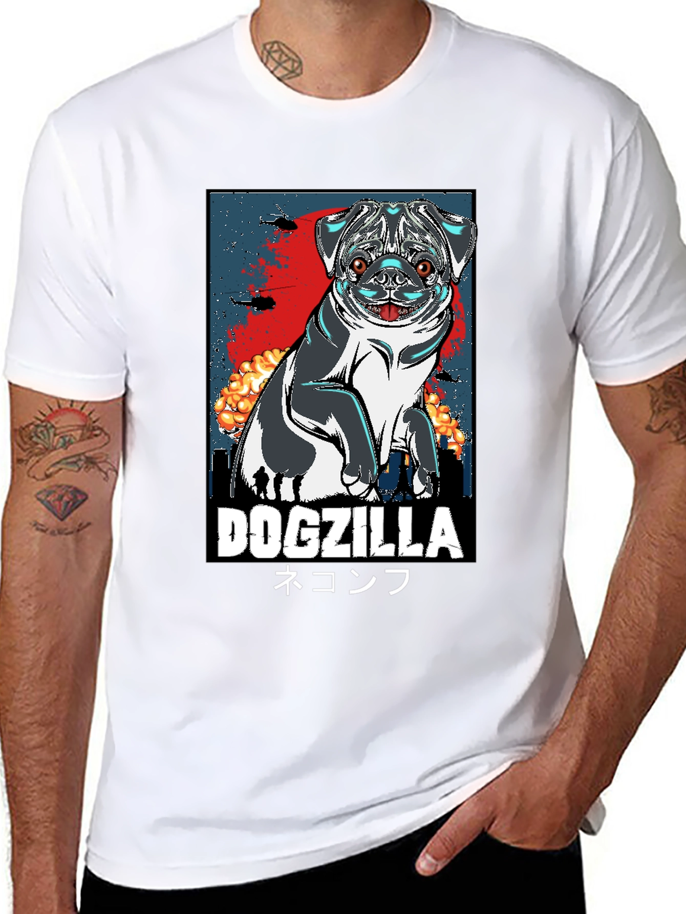 Dogzilla Graphic Tee - Unleash the Beast! - 8