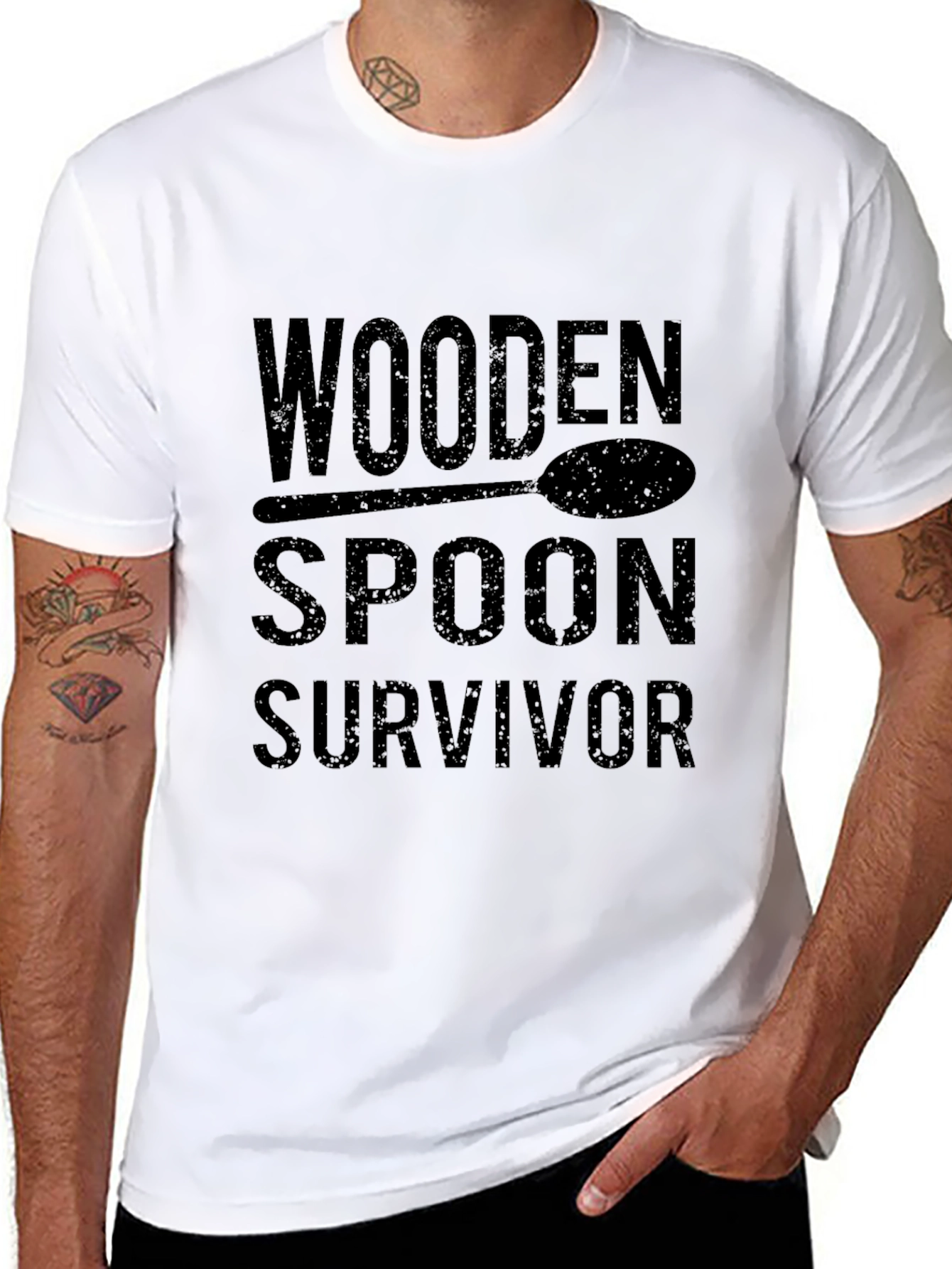 Black Wooden Spoon Survivor T-Shirt view 8