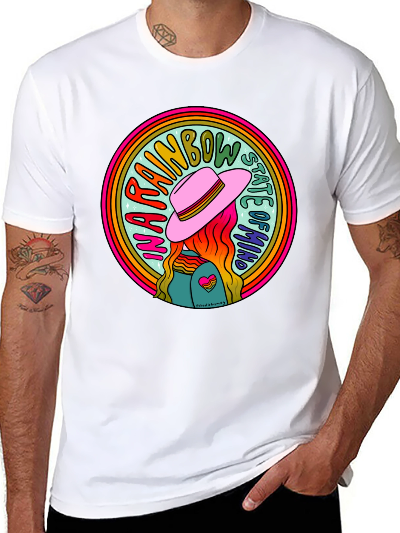 Rainbow State of Mind Graphic Tee - Unisex - 8