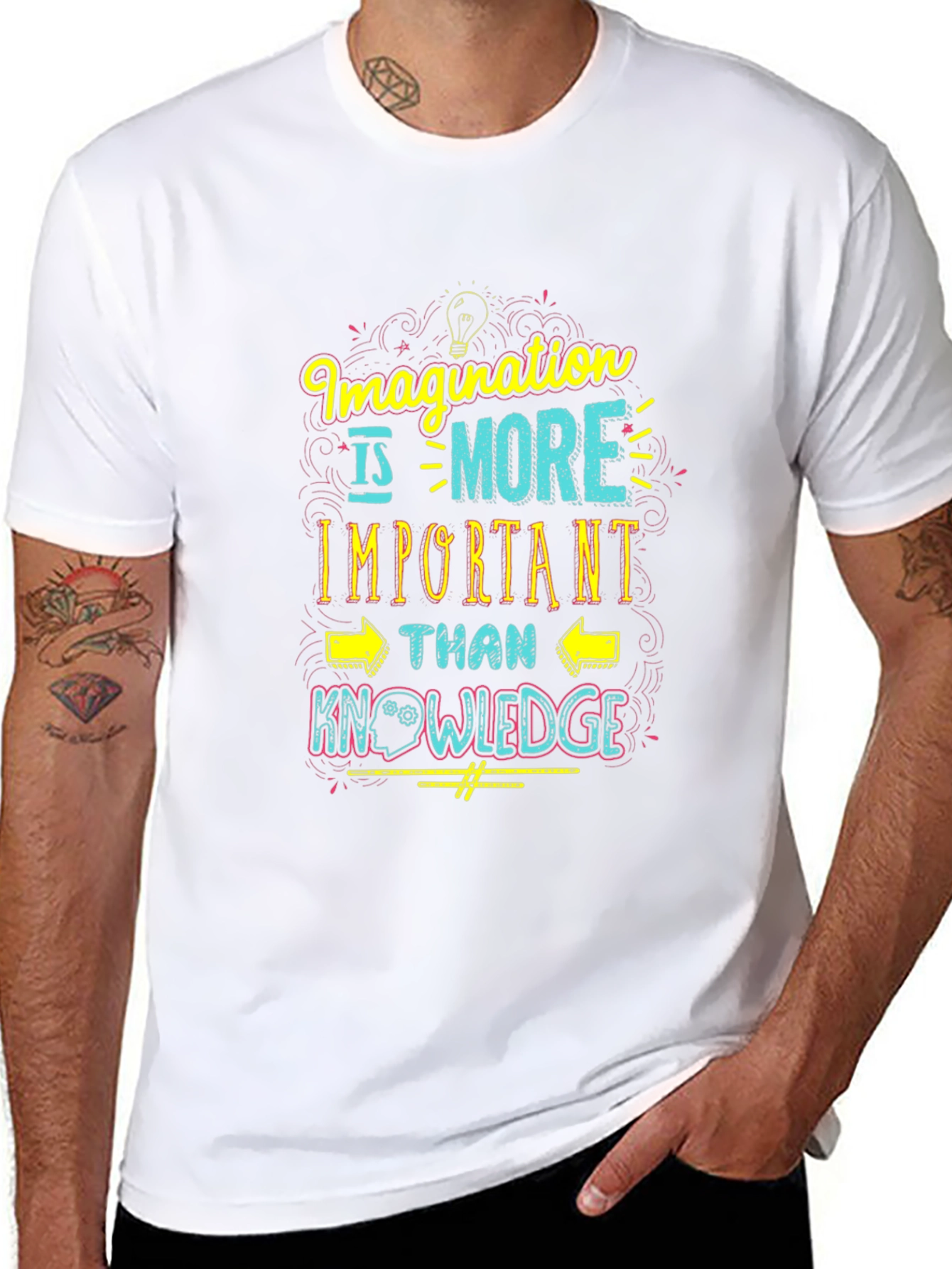 Black Imagination is More Important Than Knowledge Tee view 8