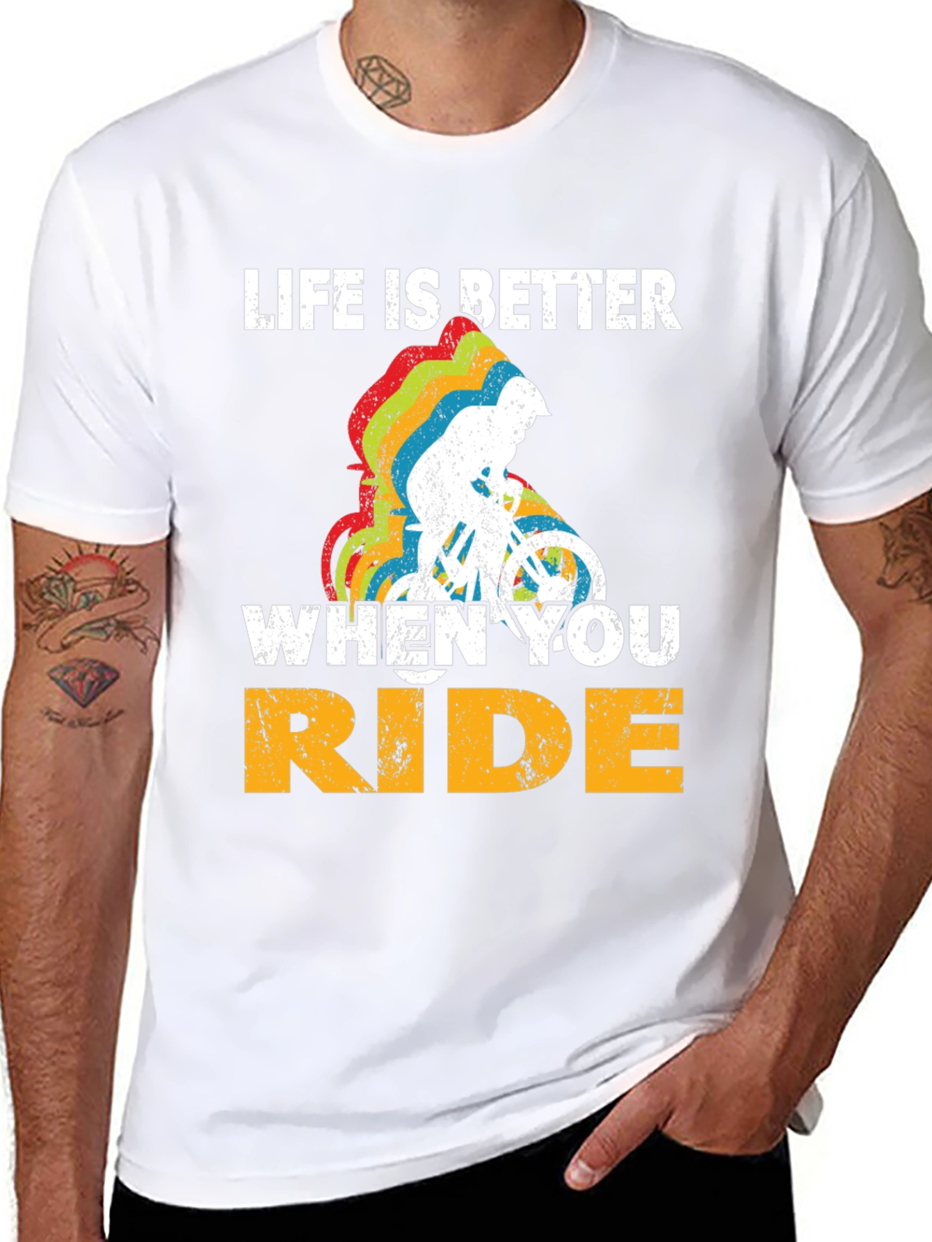 Black Life Is Better When You Ride T-Shirt view 8