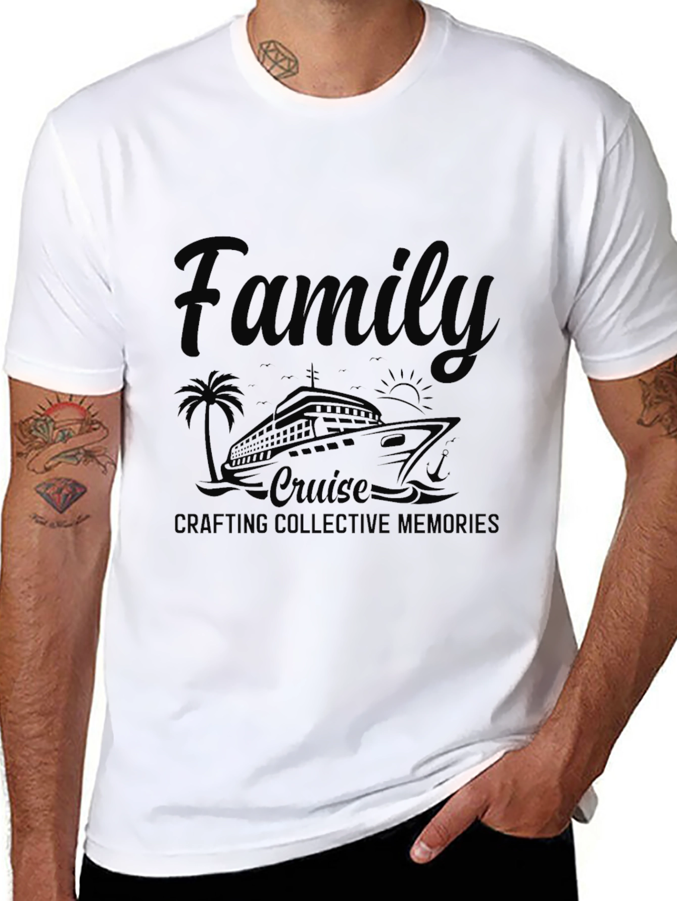 Black Family Cruise Memories T-Shirt view 8