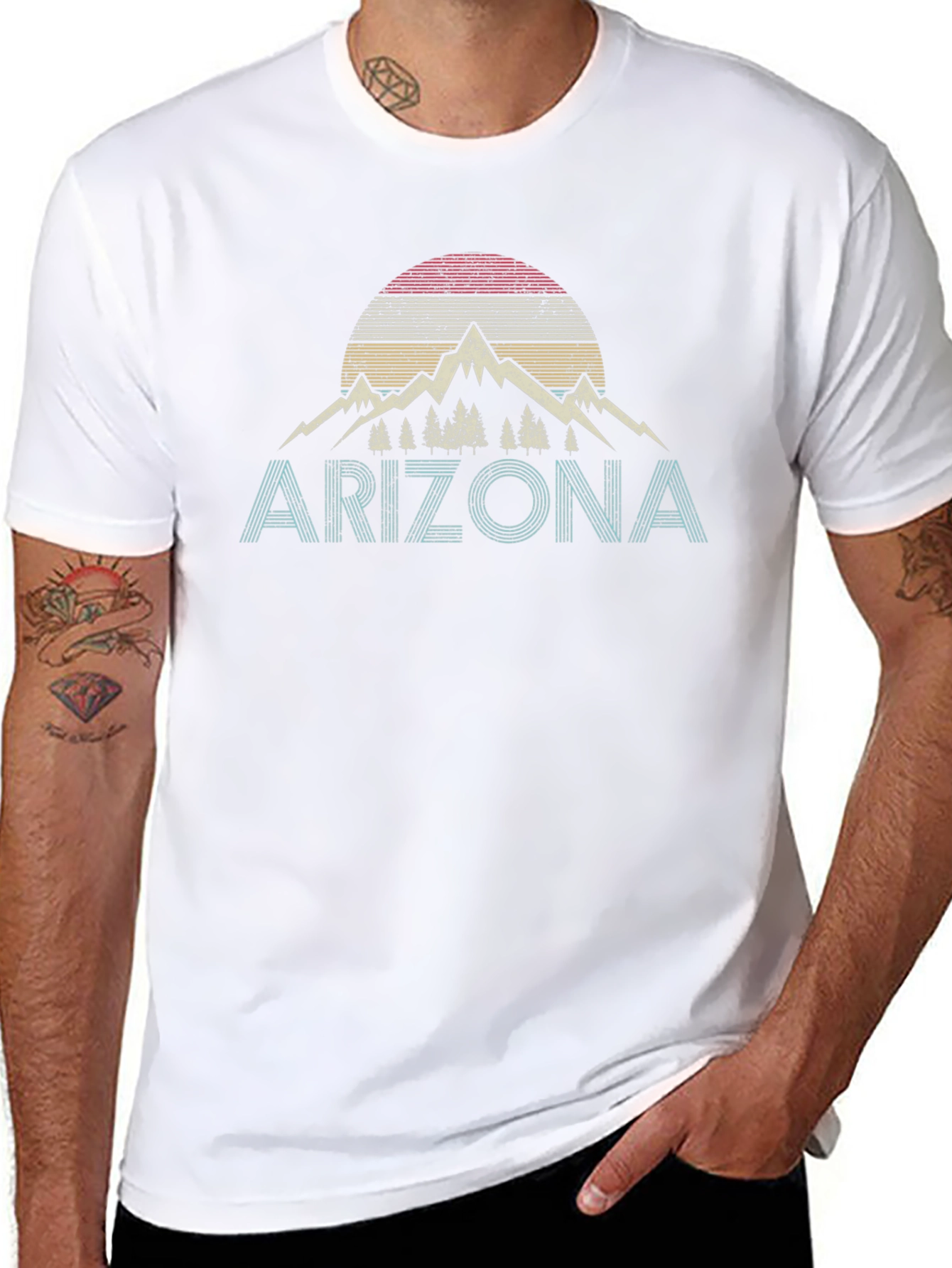 Black Vintage Arizona Graphic Tee view 8