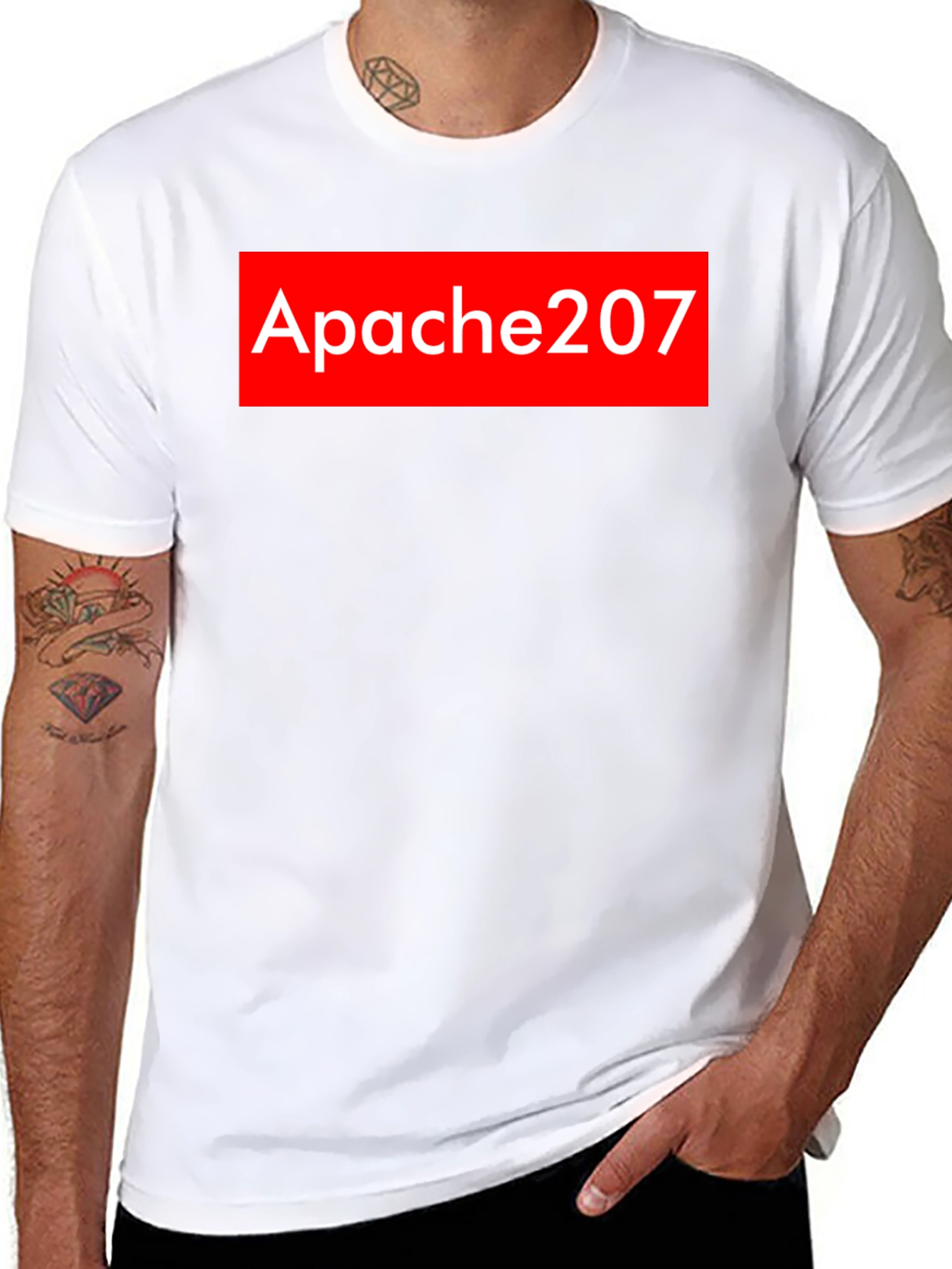 Black Apache207 Graphic Tee - Black view 8