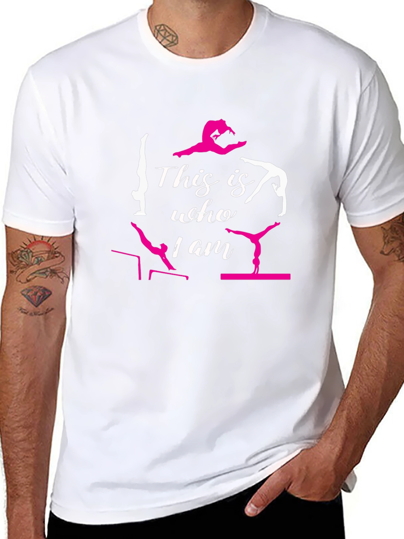 Black Gymnastics T-Shirt - This is Who I Am view 8