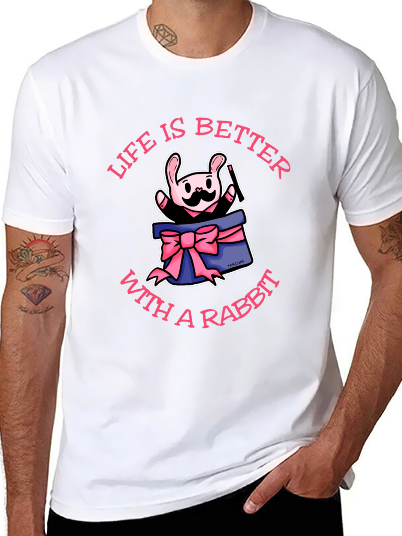 Black Life Is Better With A Rabbit T-Shirt view 8