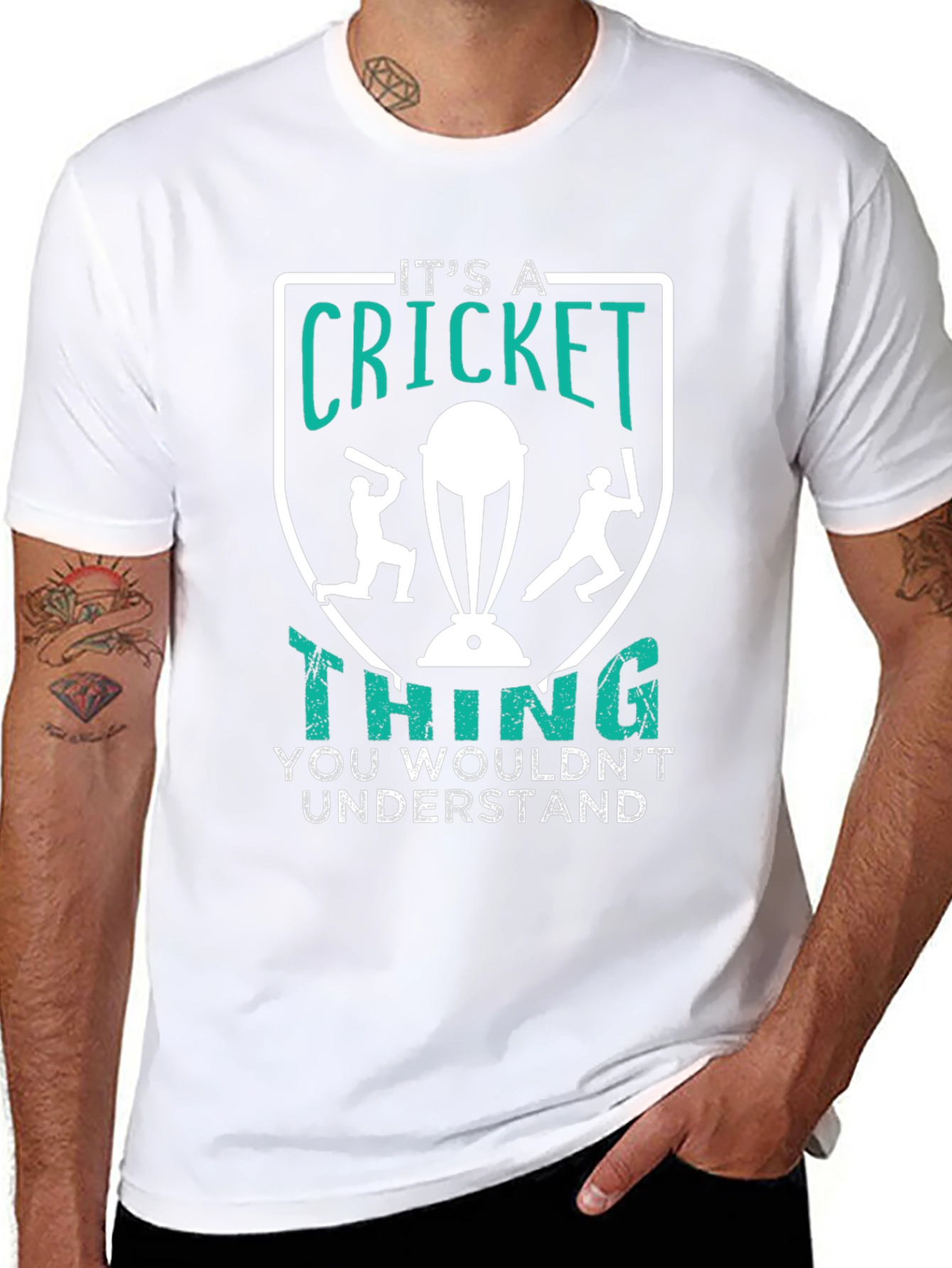 Black Cricket Thing Graphic T-Shirt view 8