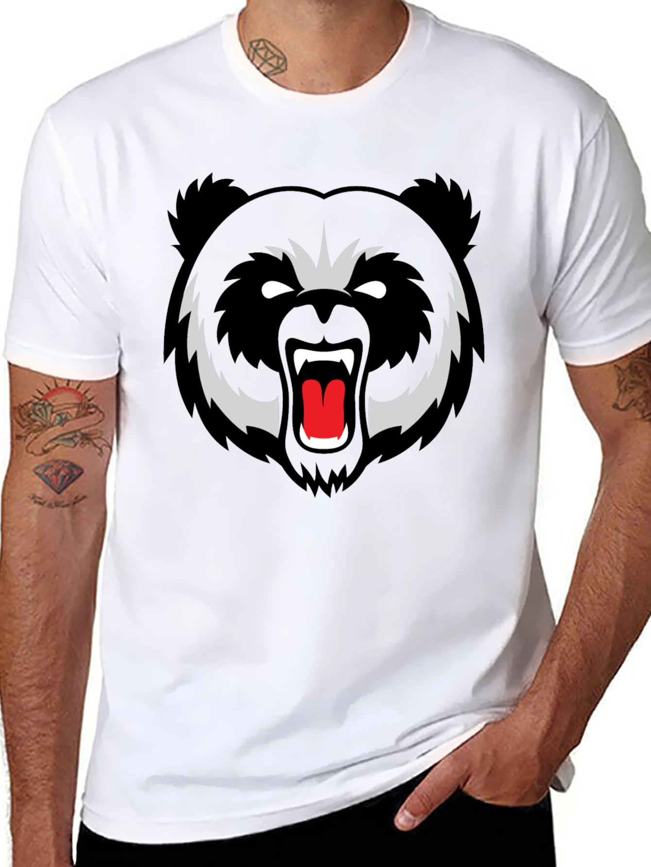 Black Black Bear Graphic Tee - Fierce Style view 8