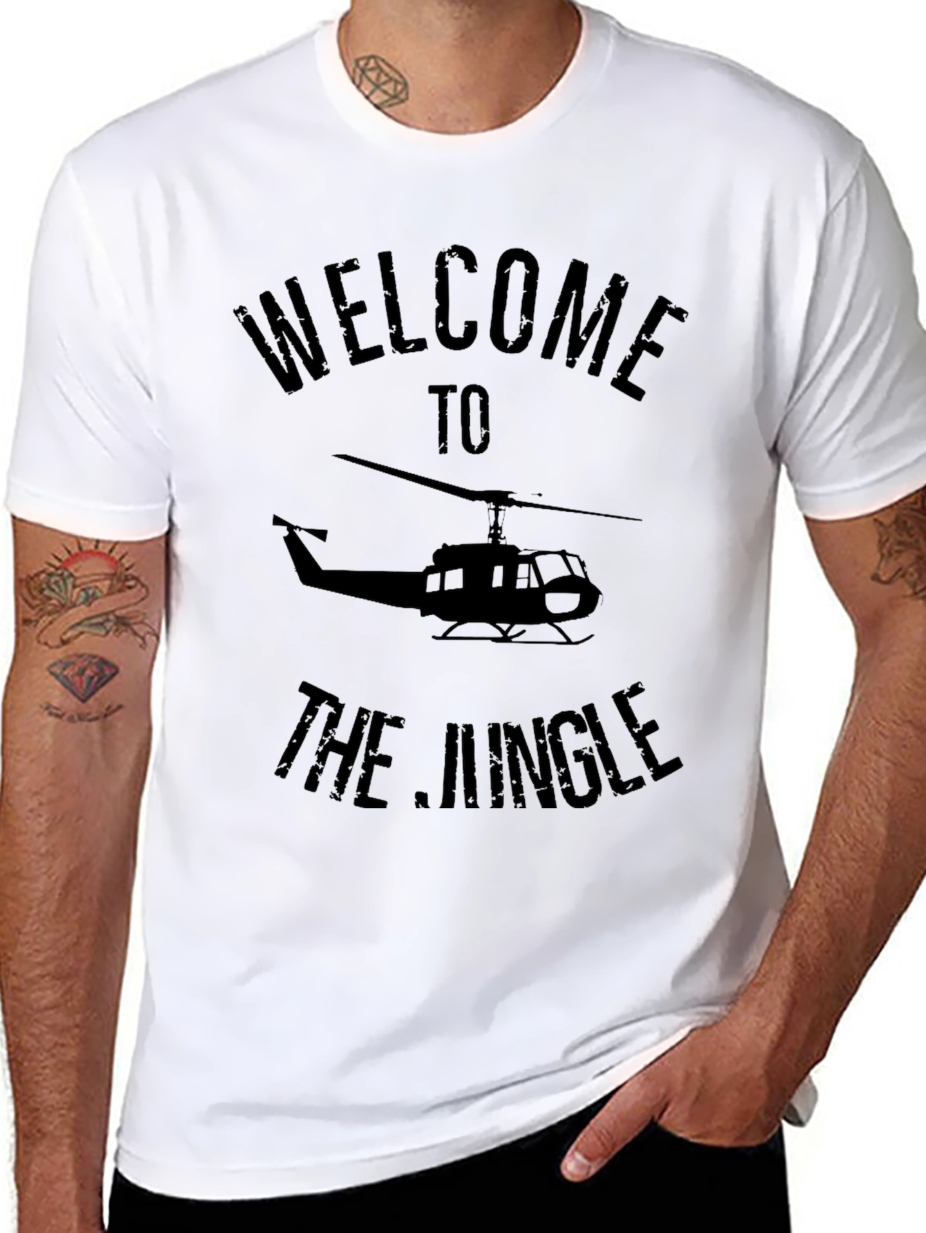 Black Welcome to the Jungle T-Shirt view 8