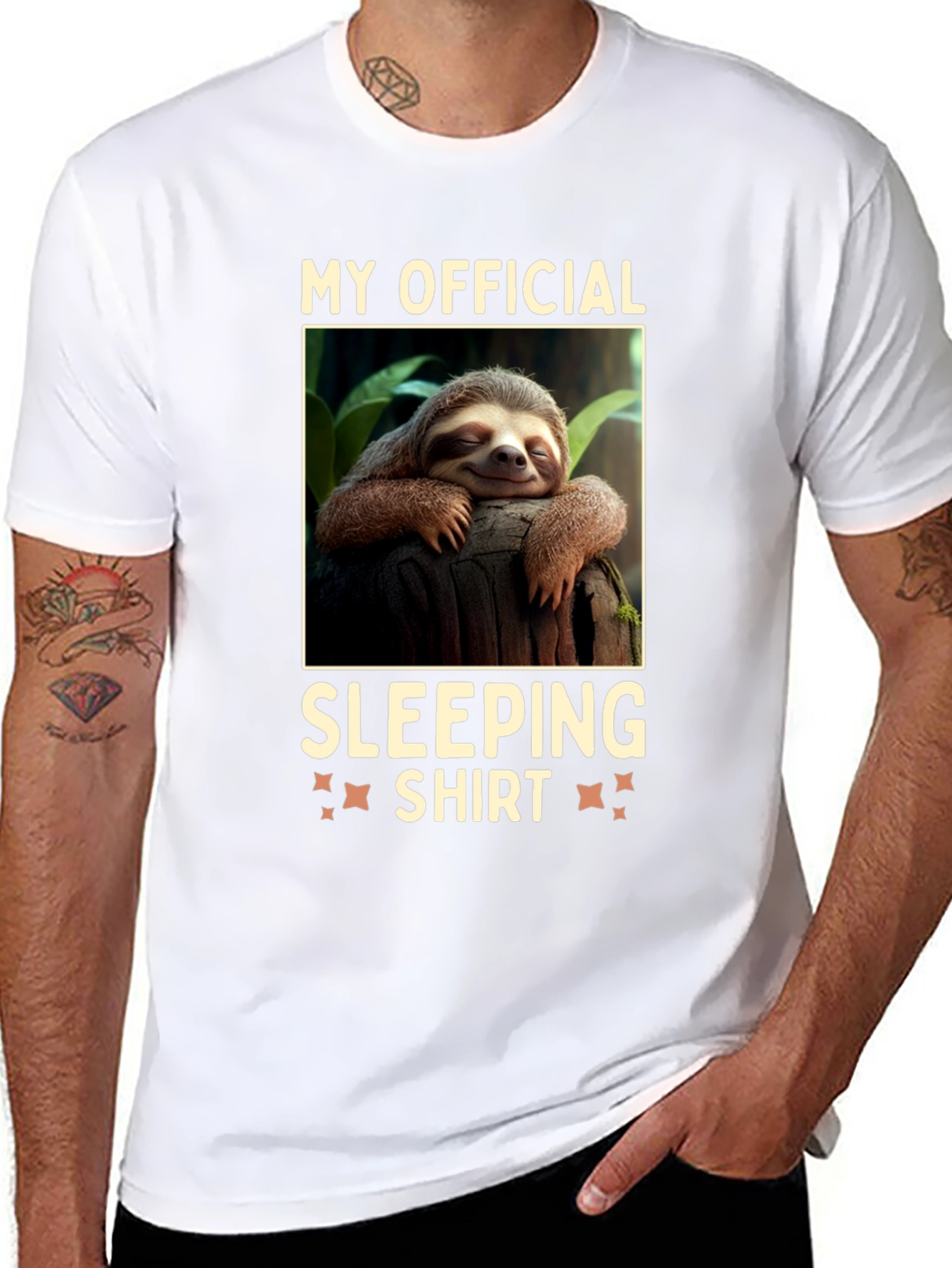 Black My Official Sleeping Shirt Sloth Tee view 8