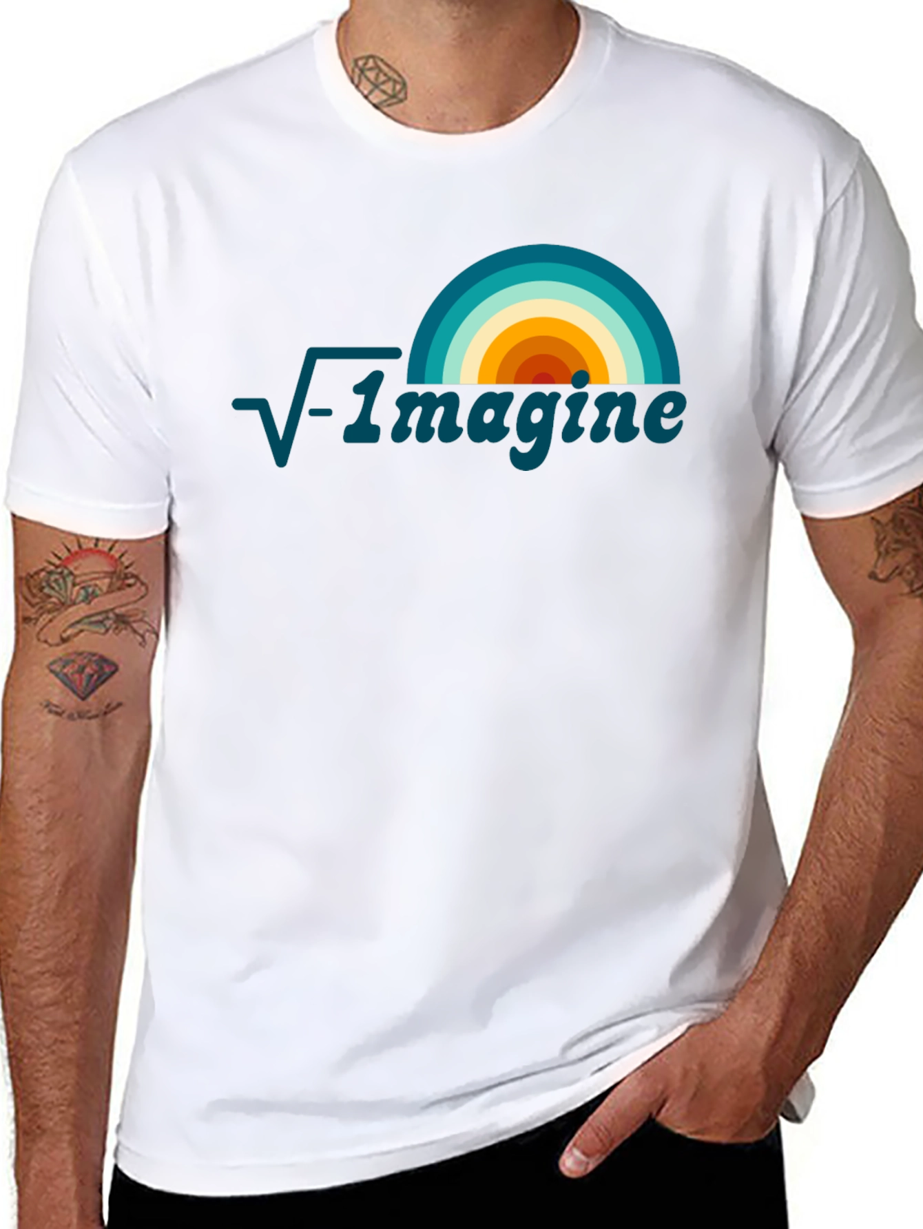 Black Imagine Math T-Shirt: Unique Graphic Tee for Thinkers view 8