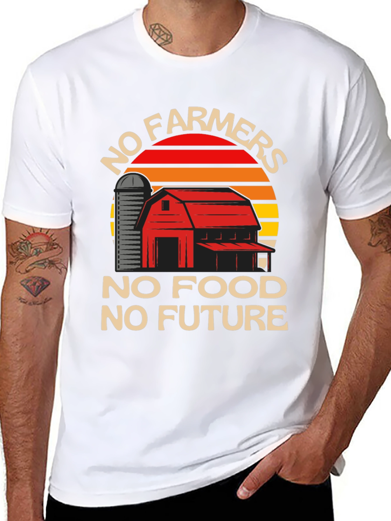 No Farmers T-Shirt - Food & Future Tee - 8