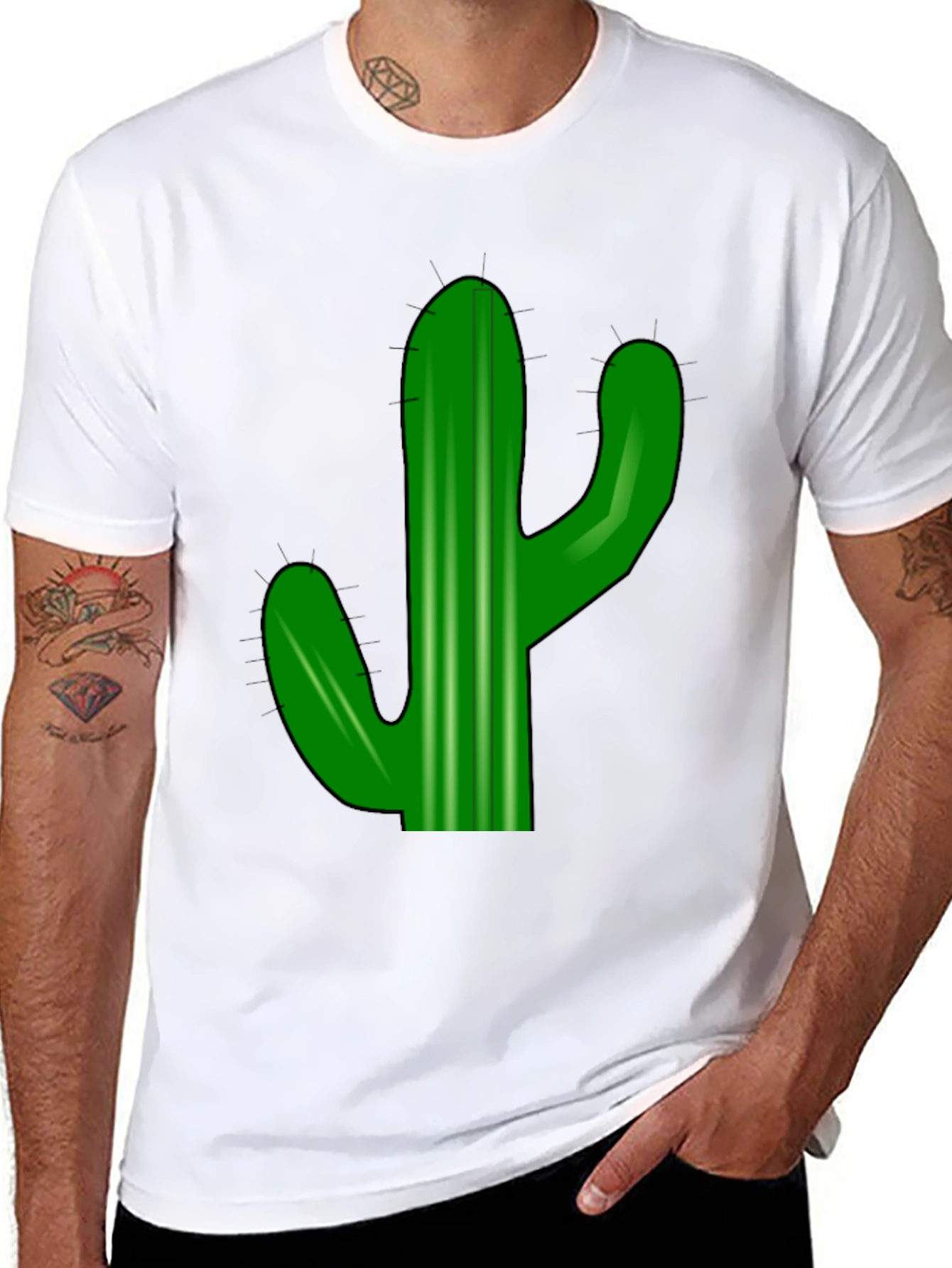 Black Cactus Graphic Tee - Desert Vibes view 8