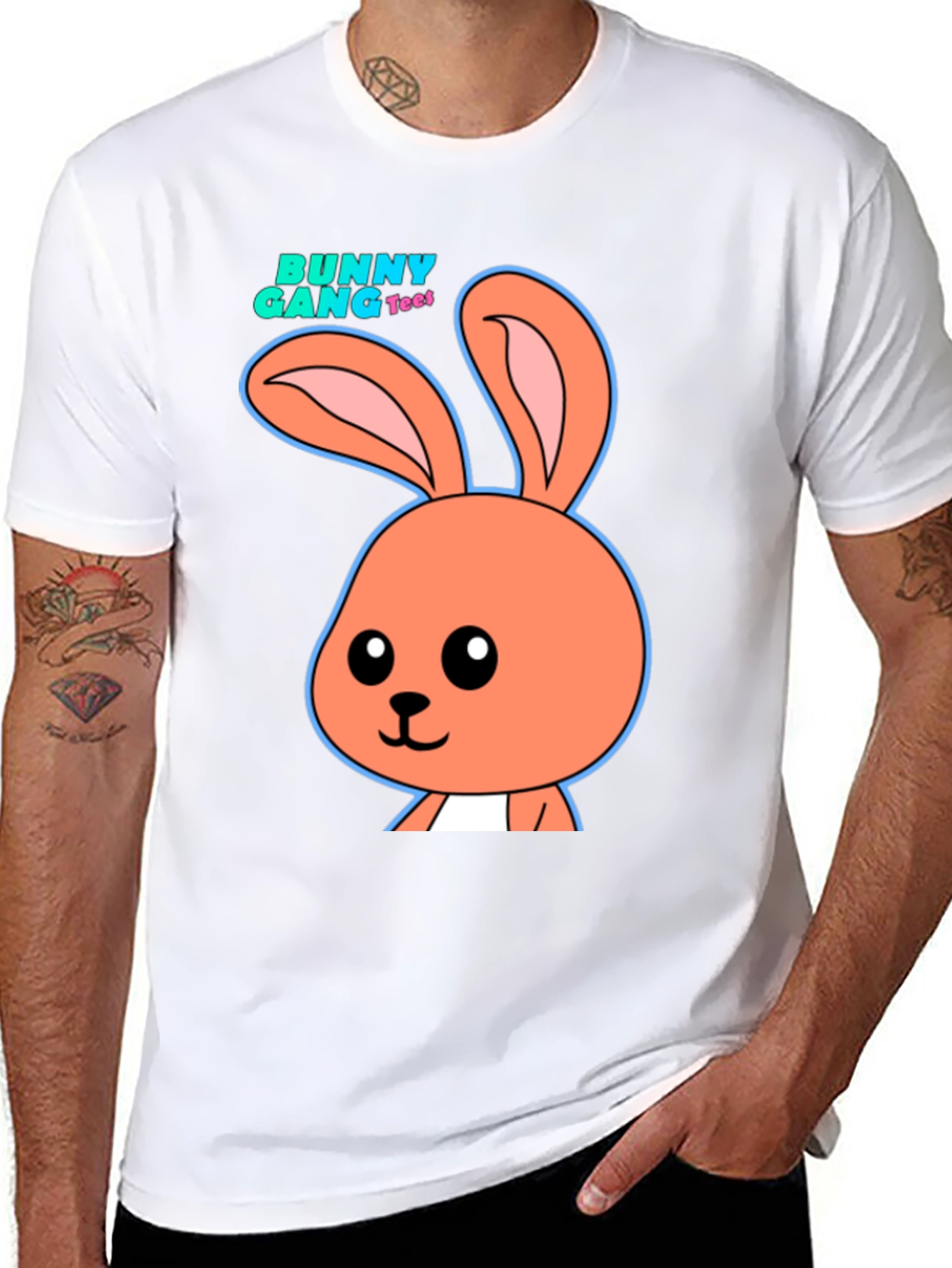 Black Bunny Gang Tee Black T-Shirt view 8