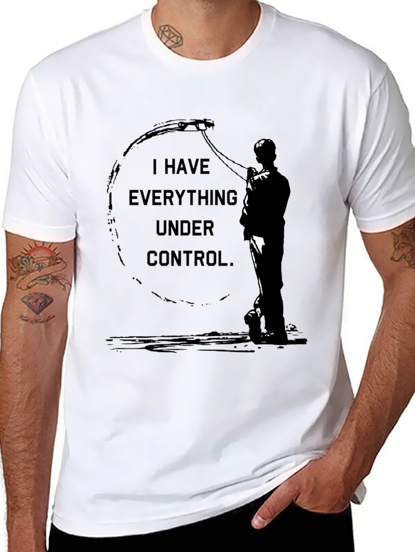 Black Control Graphic T-Shirt view 8